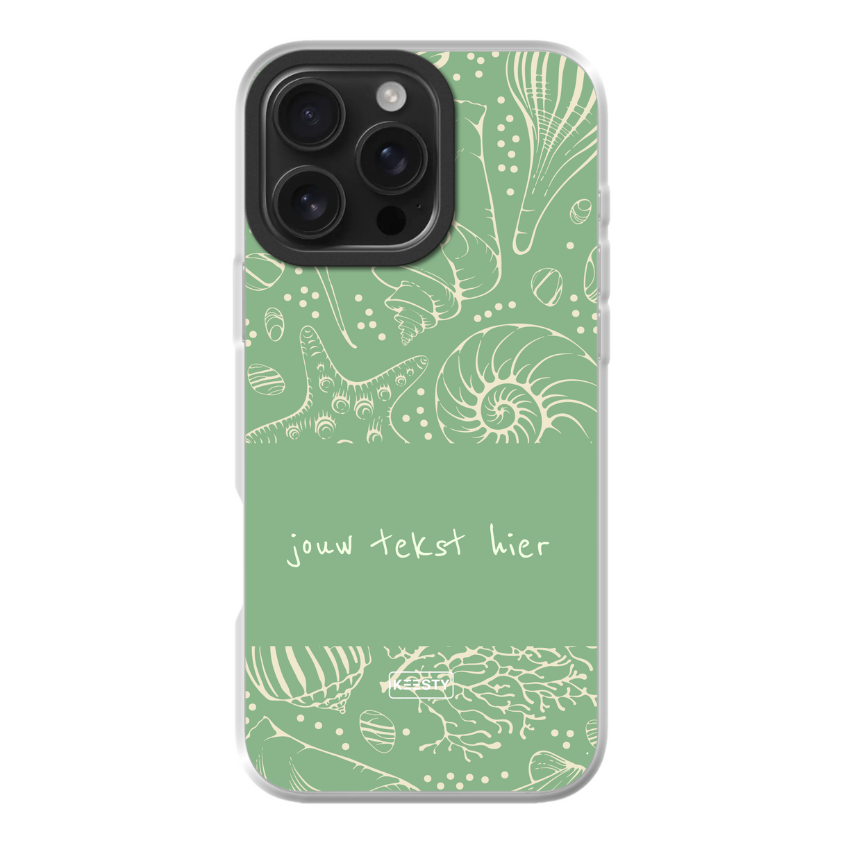 Naam °1 - Coastal Seashells Mix - Telefoonhoesje Maken