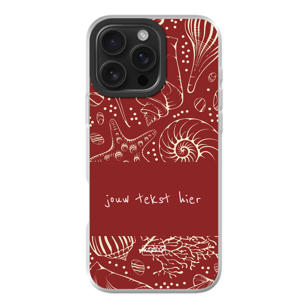 Naam °1 - Coastal Seashells Mix - Telefoonhoesje Maken
