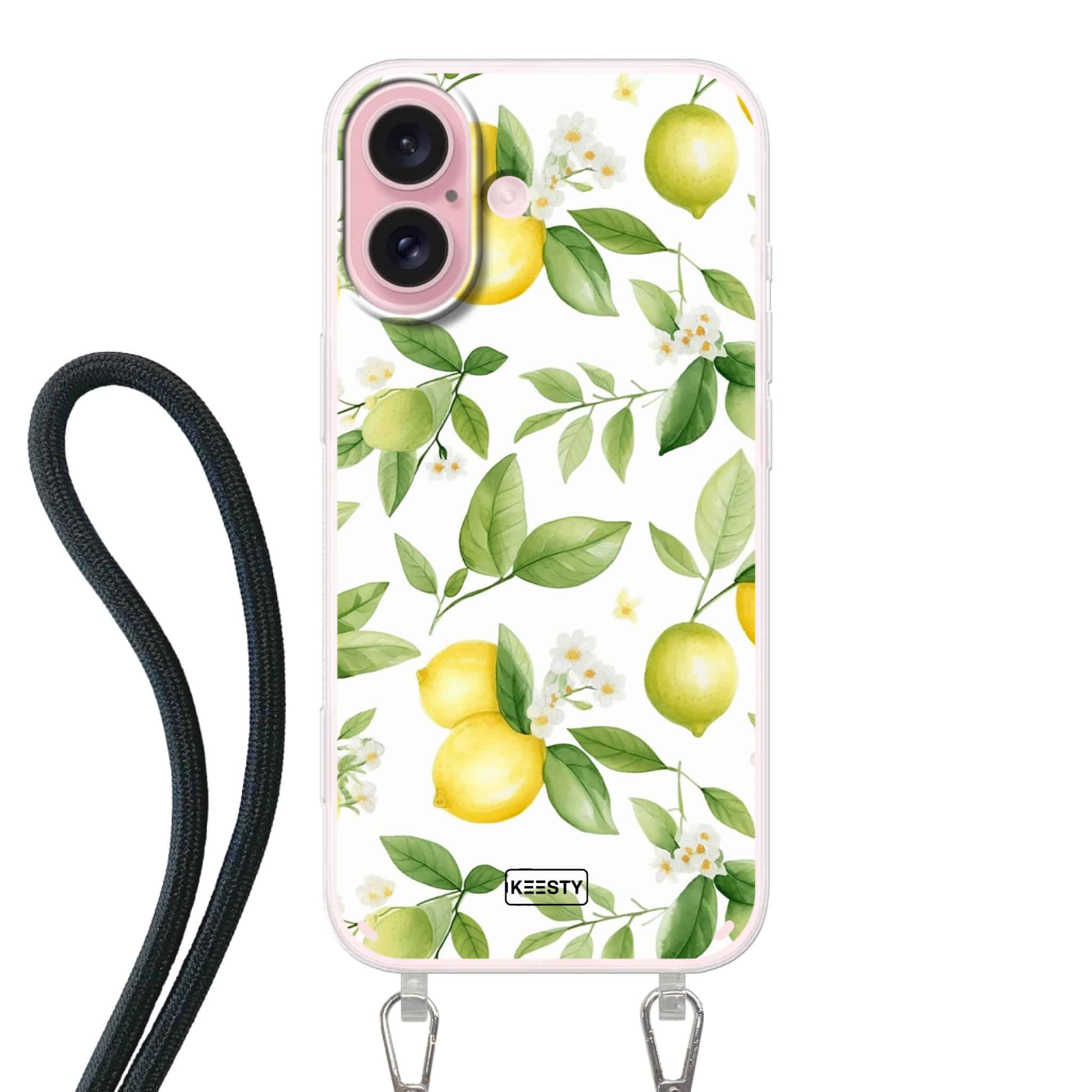 Telefoonhoesje met foto koord citrus 1 3