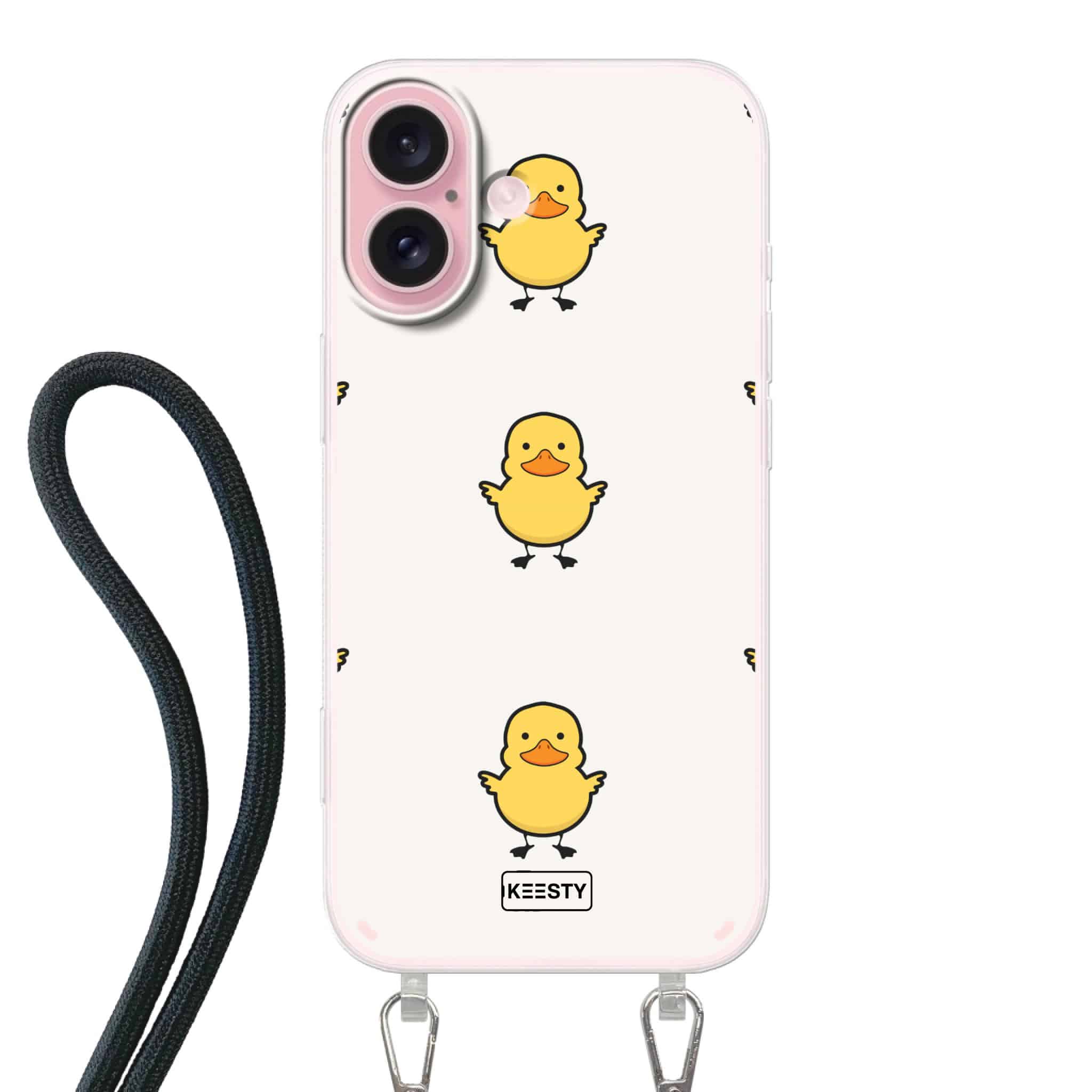 Telefoonhoesje met foto koord eend 1 1