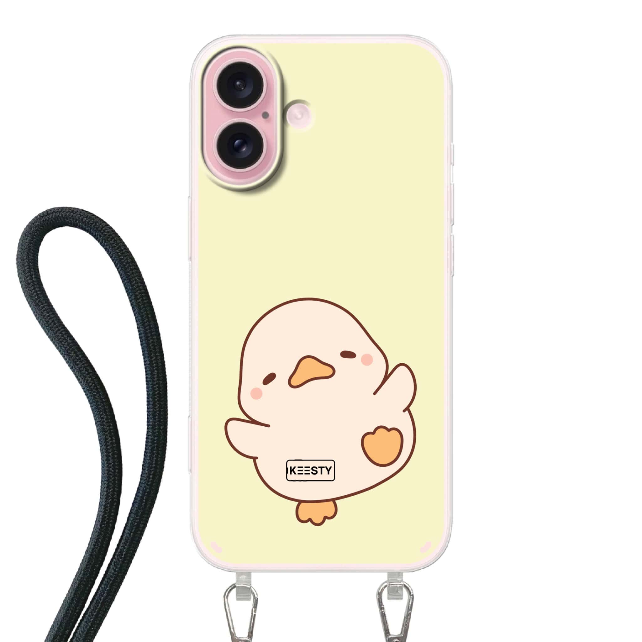 Telefoonhoesje met foto koord eend 1 3