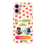 Telefoonhoesje met foto soft its a match 1 2