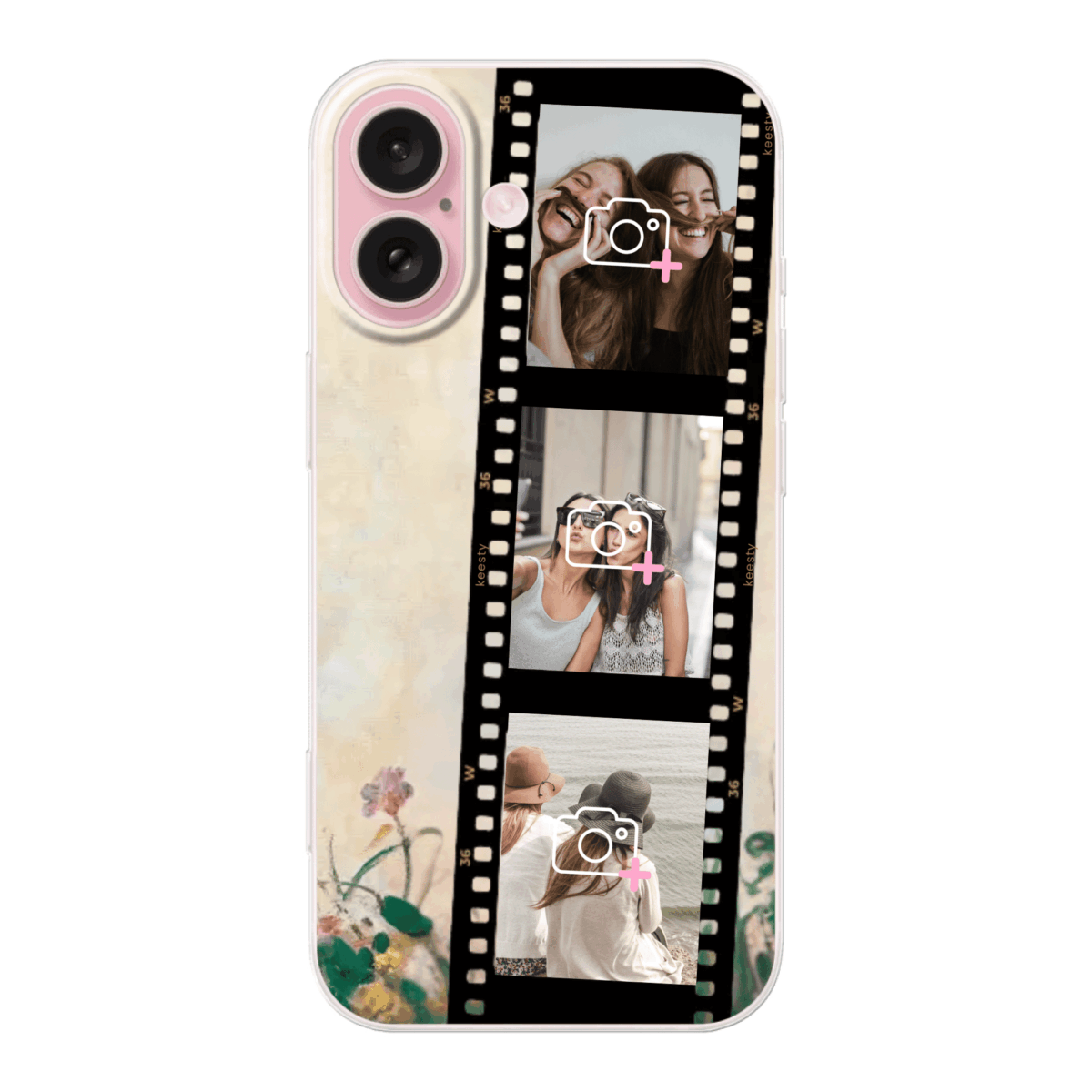 Telefoonhoesje ontwerpen vliegticket soft iPhone 16 2