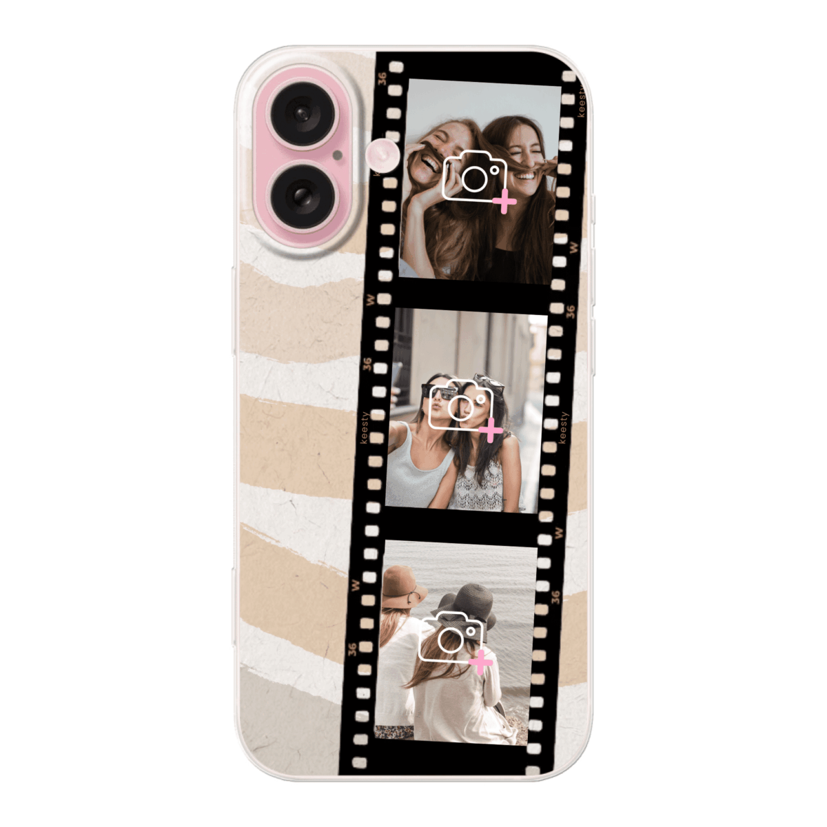 Telefoonhoesje ontwerpen vliegticket soft iPhone 16 3