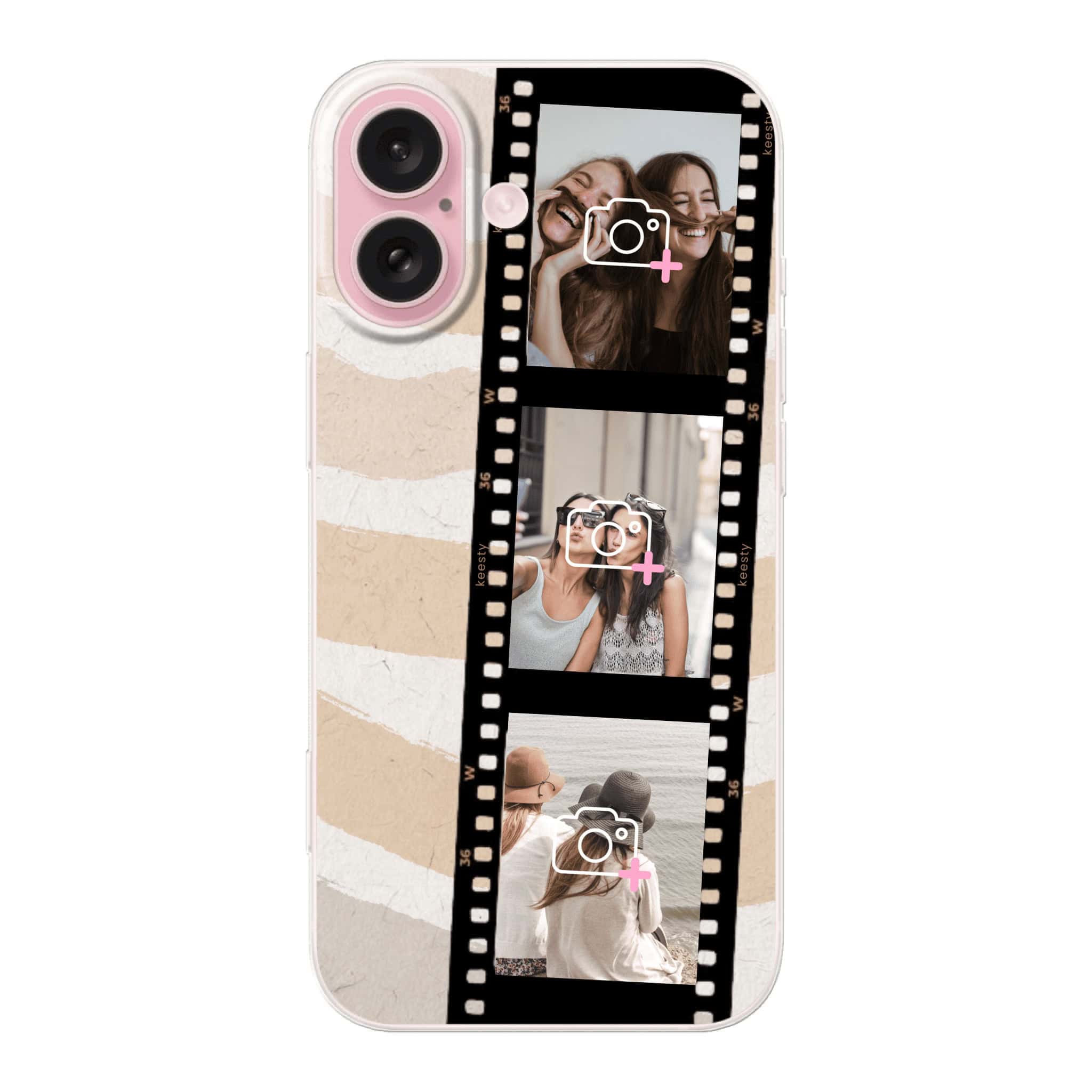 Telefoonhoesje ontwerpen vliegticket soft iPhone 16 3