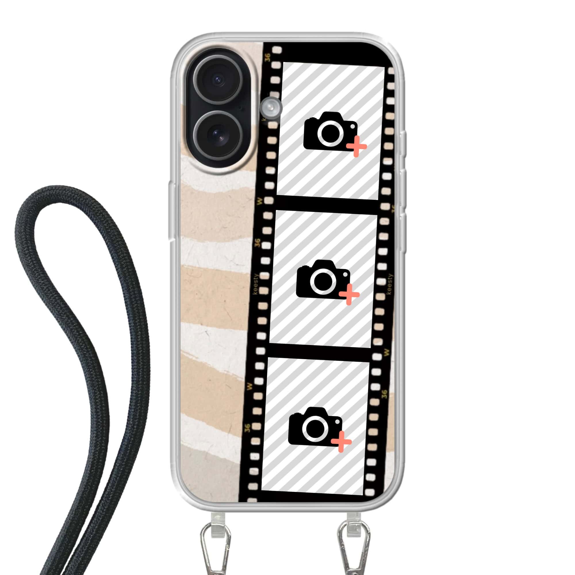 hoesje met koord en foto