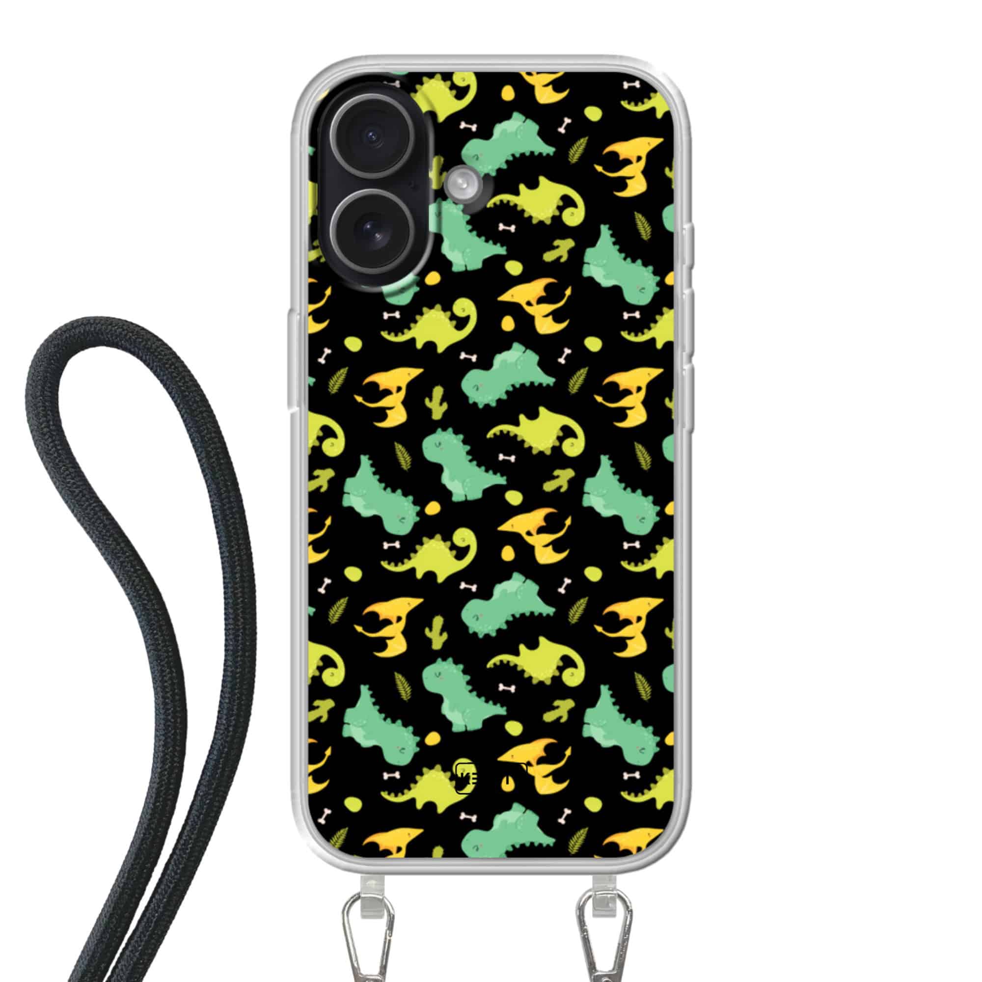 hoesje met koord personaliseren met dino