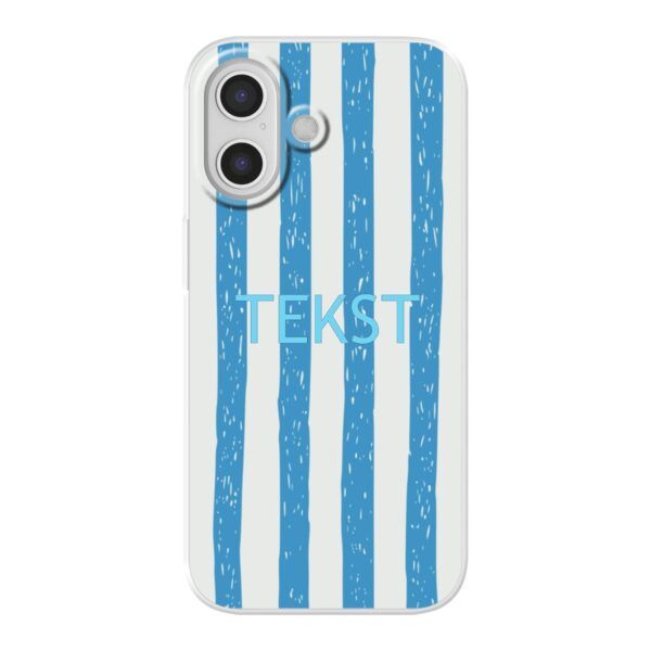 Telefoonhoesje maken met strepen blauw