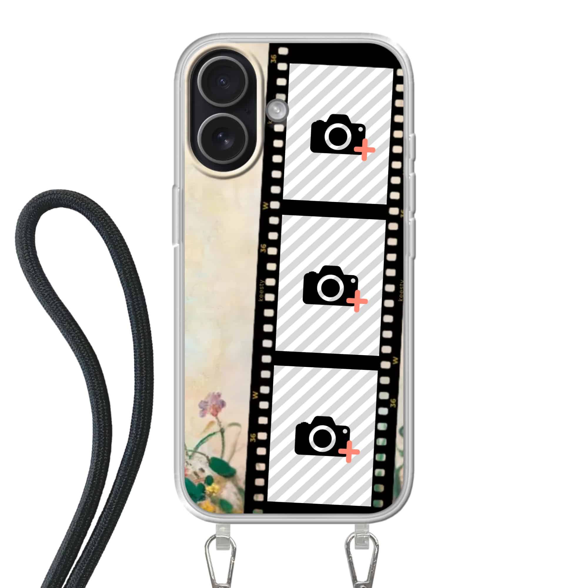 eigen hoesje ontwerpen met koord en foto