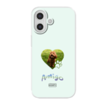 Hond met hart en naam op telefoonhoesje