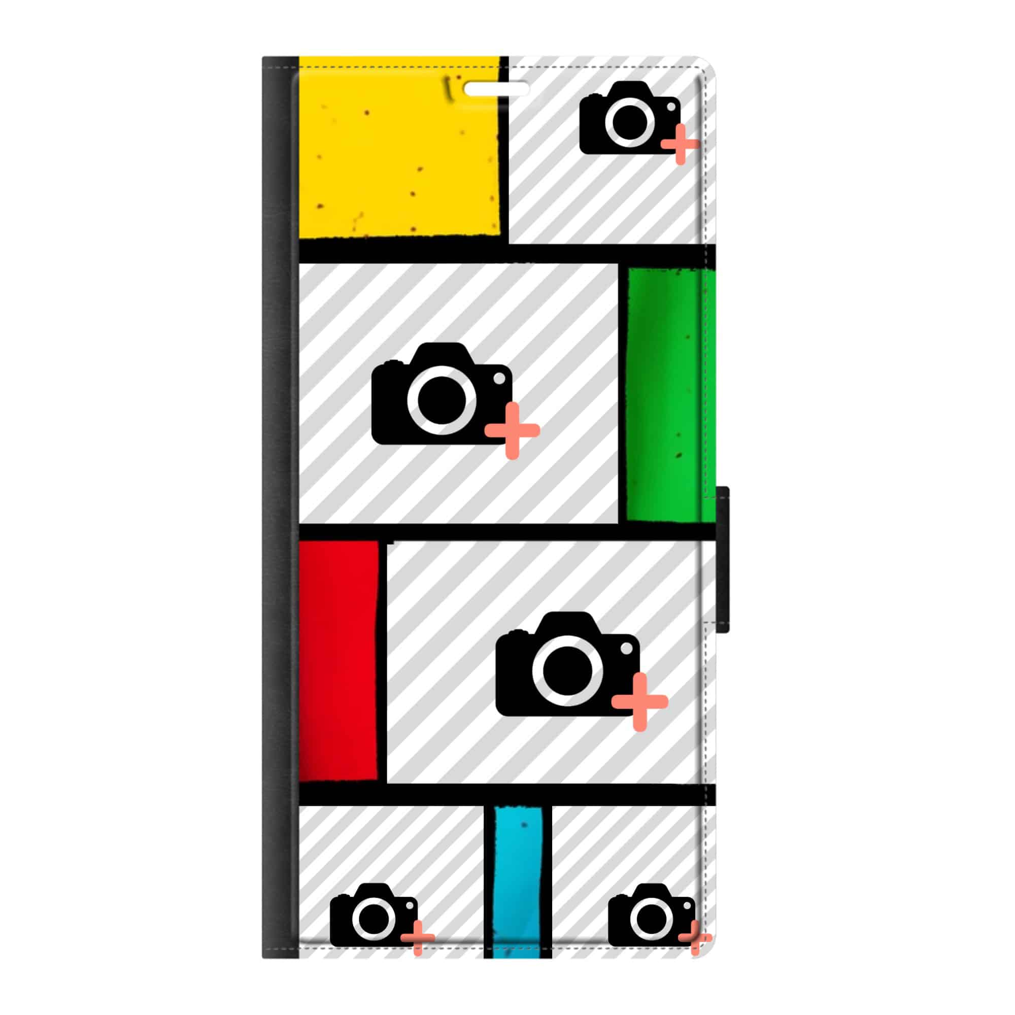 hoesje met foto en glas in lood