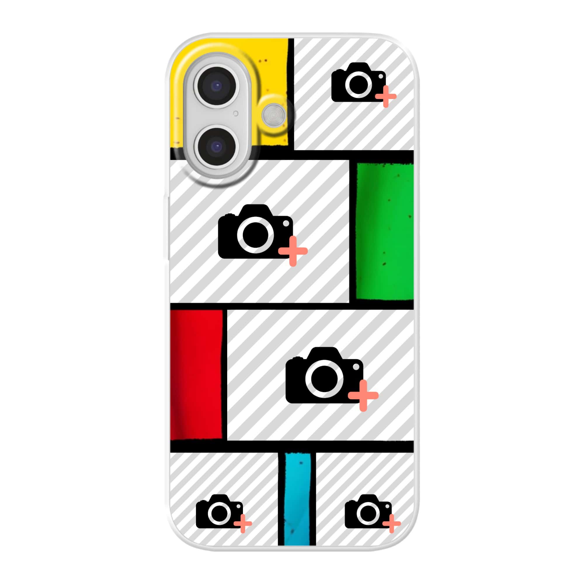 eigen hoesje maken met foto in glas en lood effect