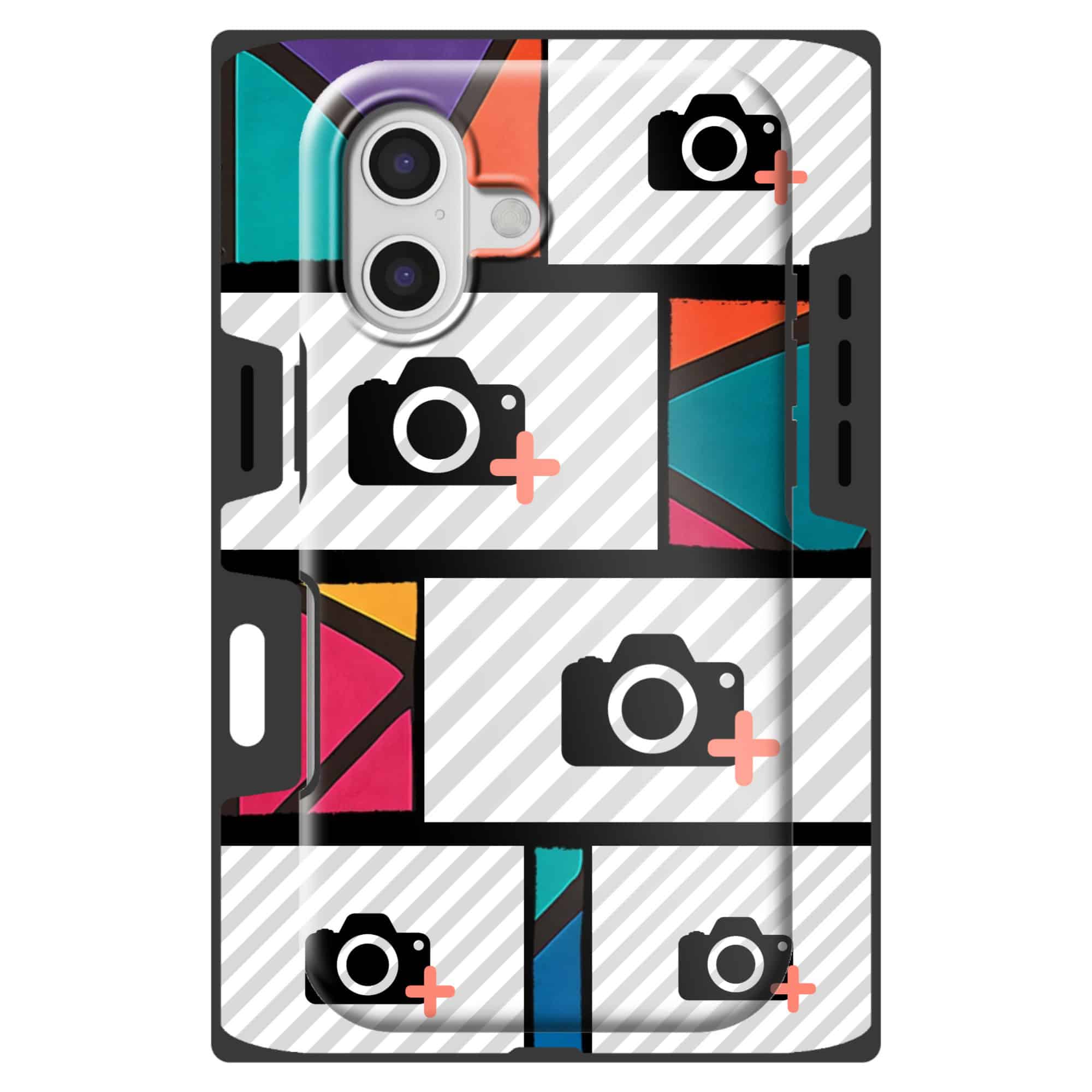 magsafe tough hoesje met foto maken met glas in lood