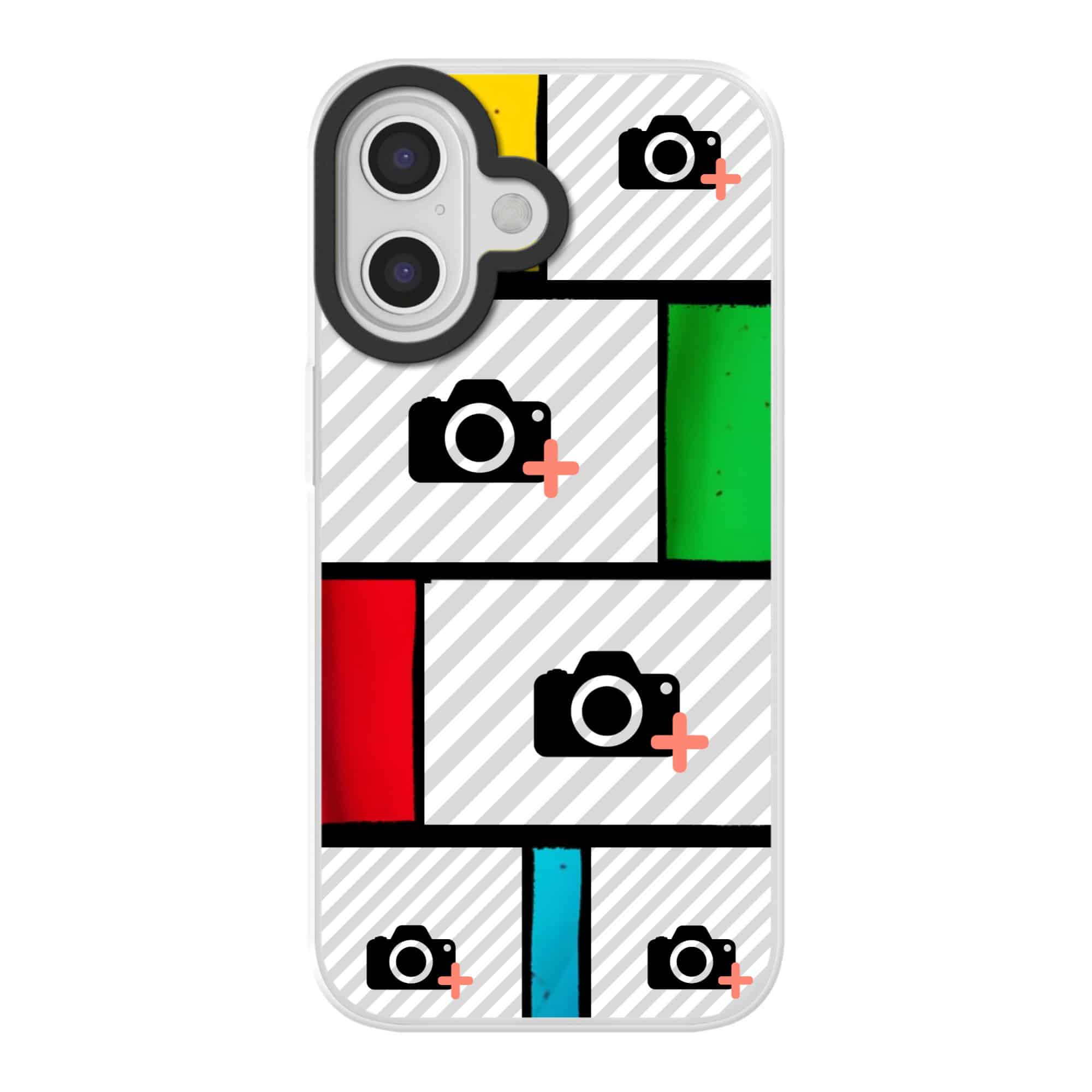 hoesje personaliseren met foto met glas in lood en magsafe case