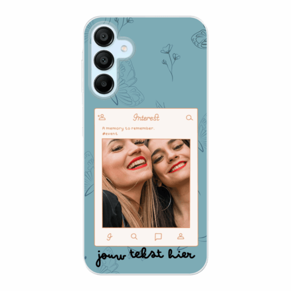 telefoonhoesje met foto - bloemen