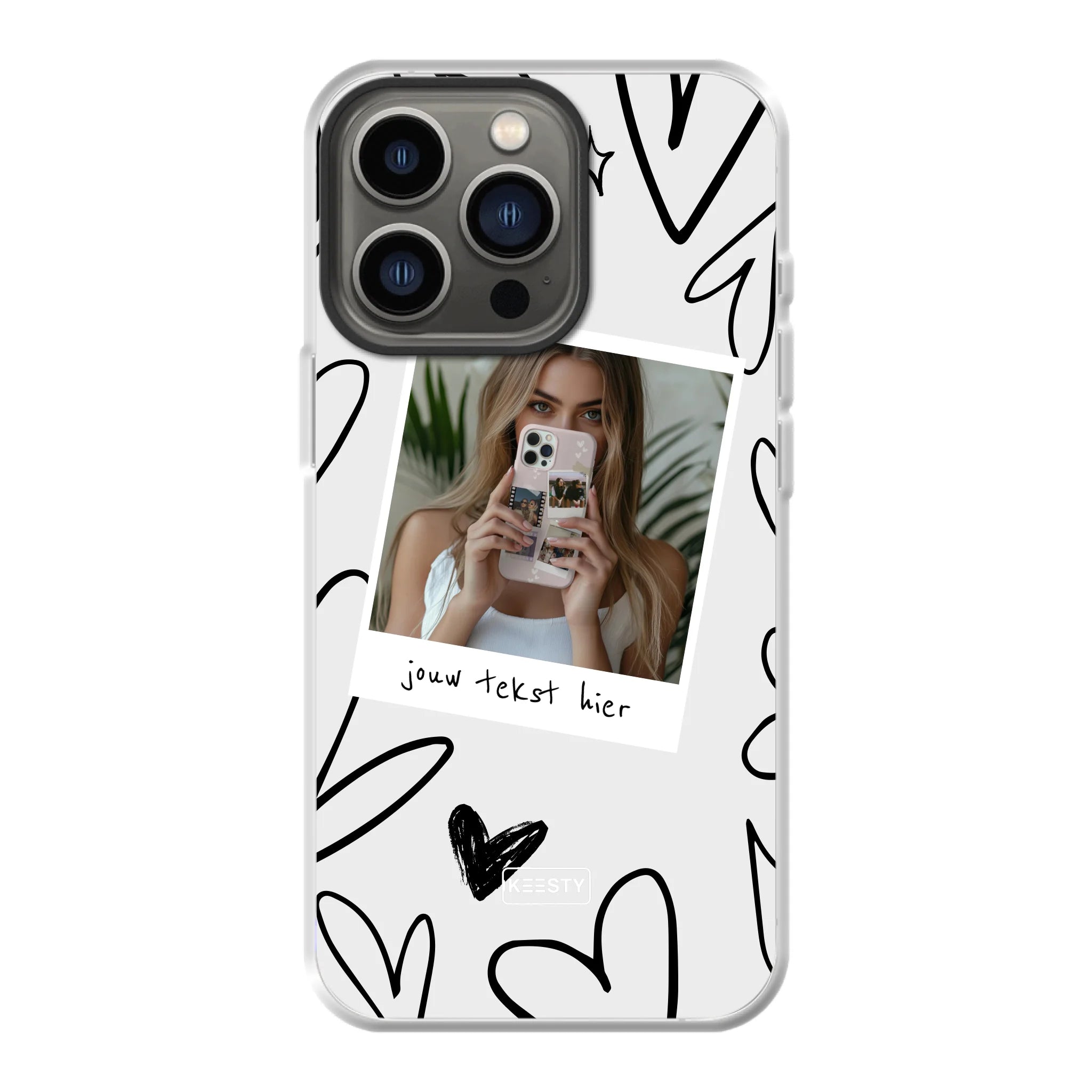 Apple iPhone 13 Pro hybrid case with magsafe back printed transparant