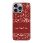 telefoonhoesje maken seashells rood