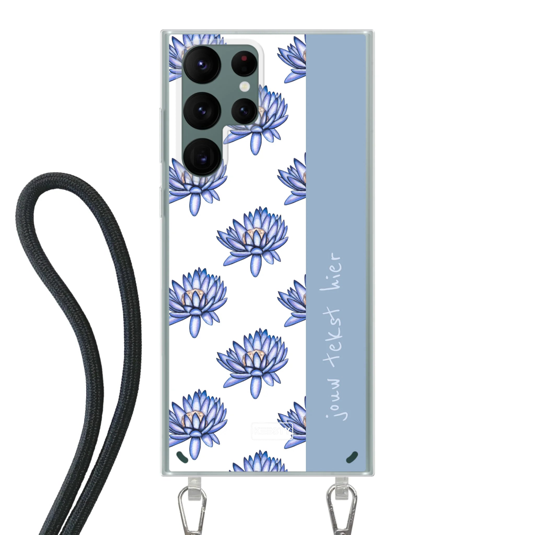 Naam °1 - Coastal Blue - Hoesje Met Koord Maken - Keesty