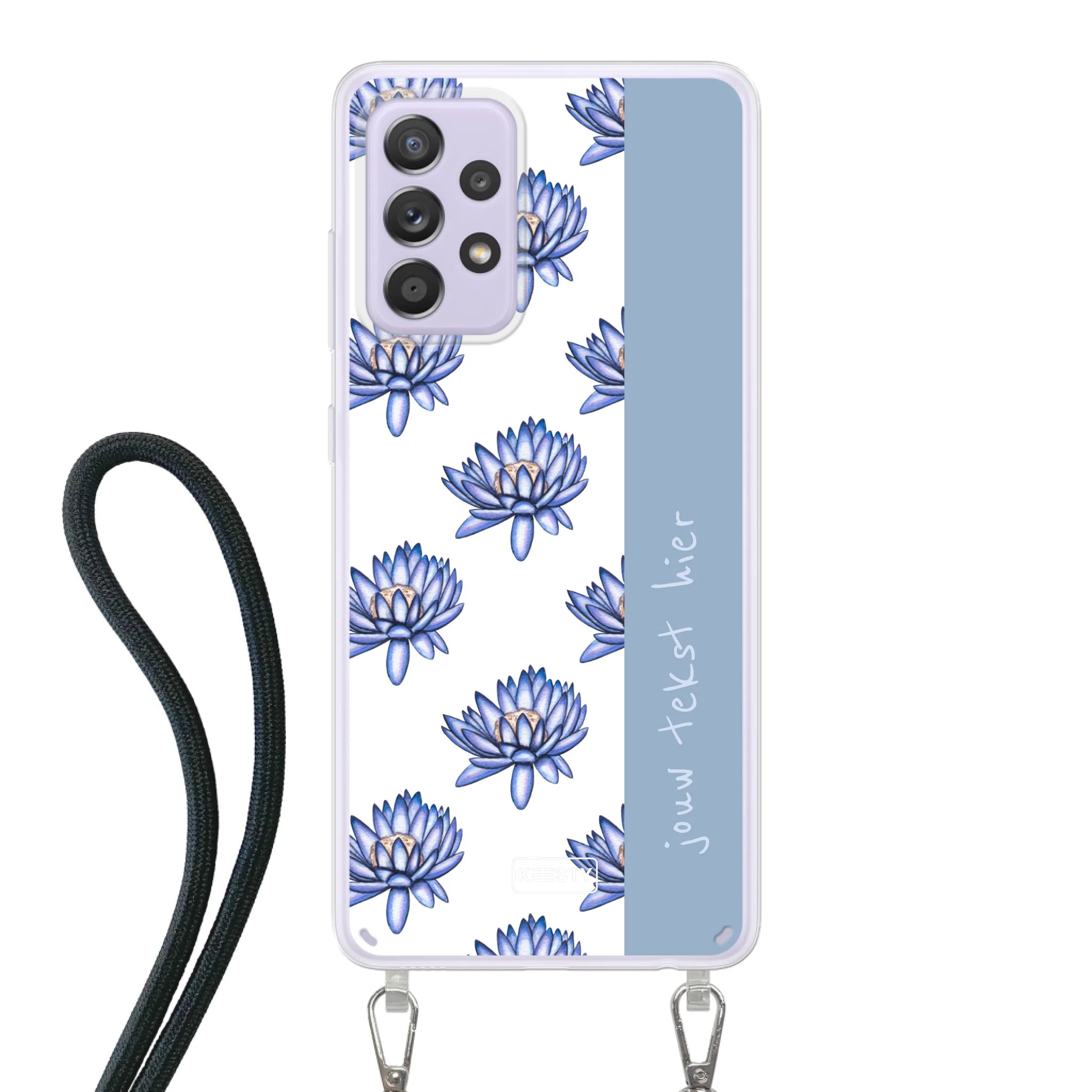 Naam °1 - Coastal Blue - Hoesje Met Koord Maken - Keesty