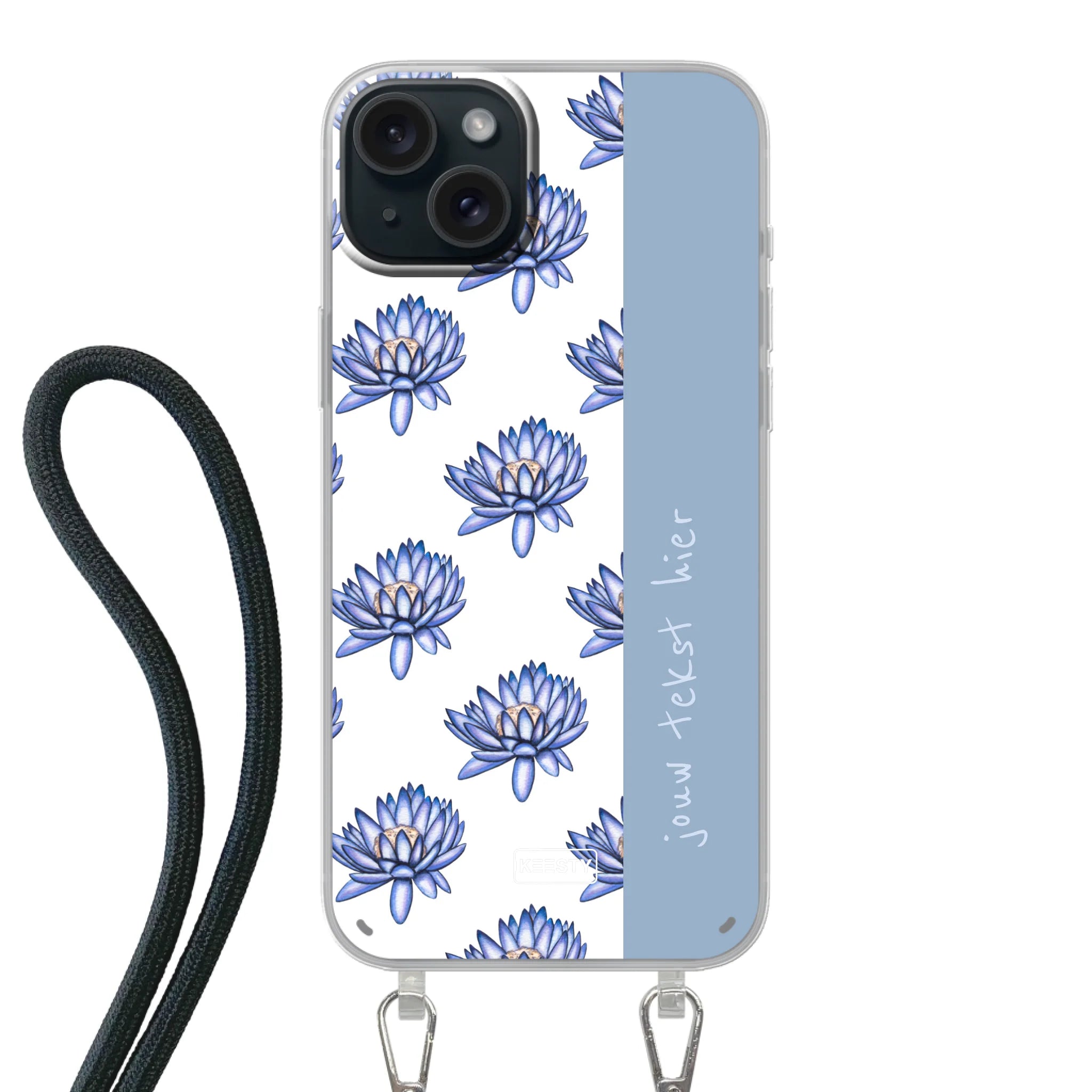 Naam °1 - Coastal Blue - Hoesje Met Koord Maken - Keesty