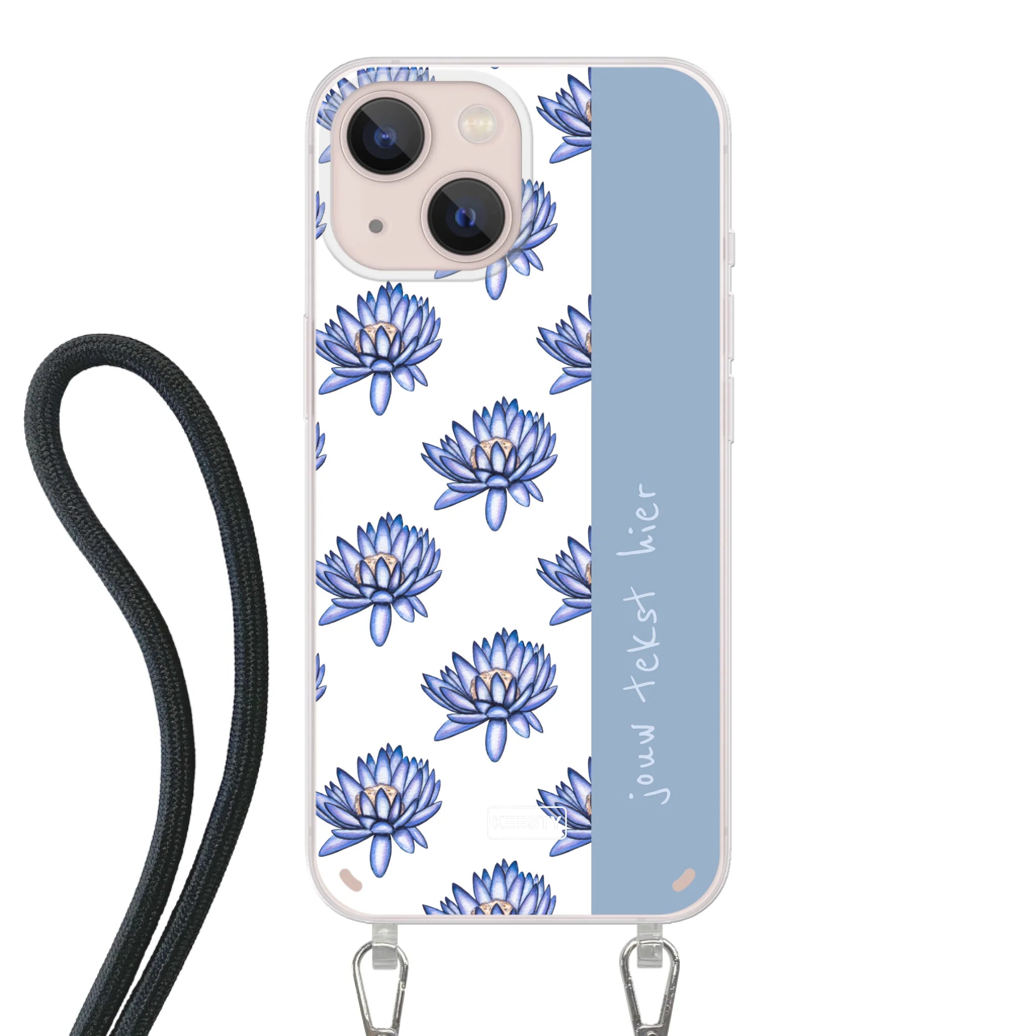 Naam °1 - Coastal Blue - Hoesje Met Koord Maken - Keesty