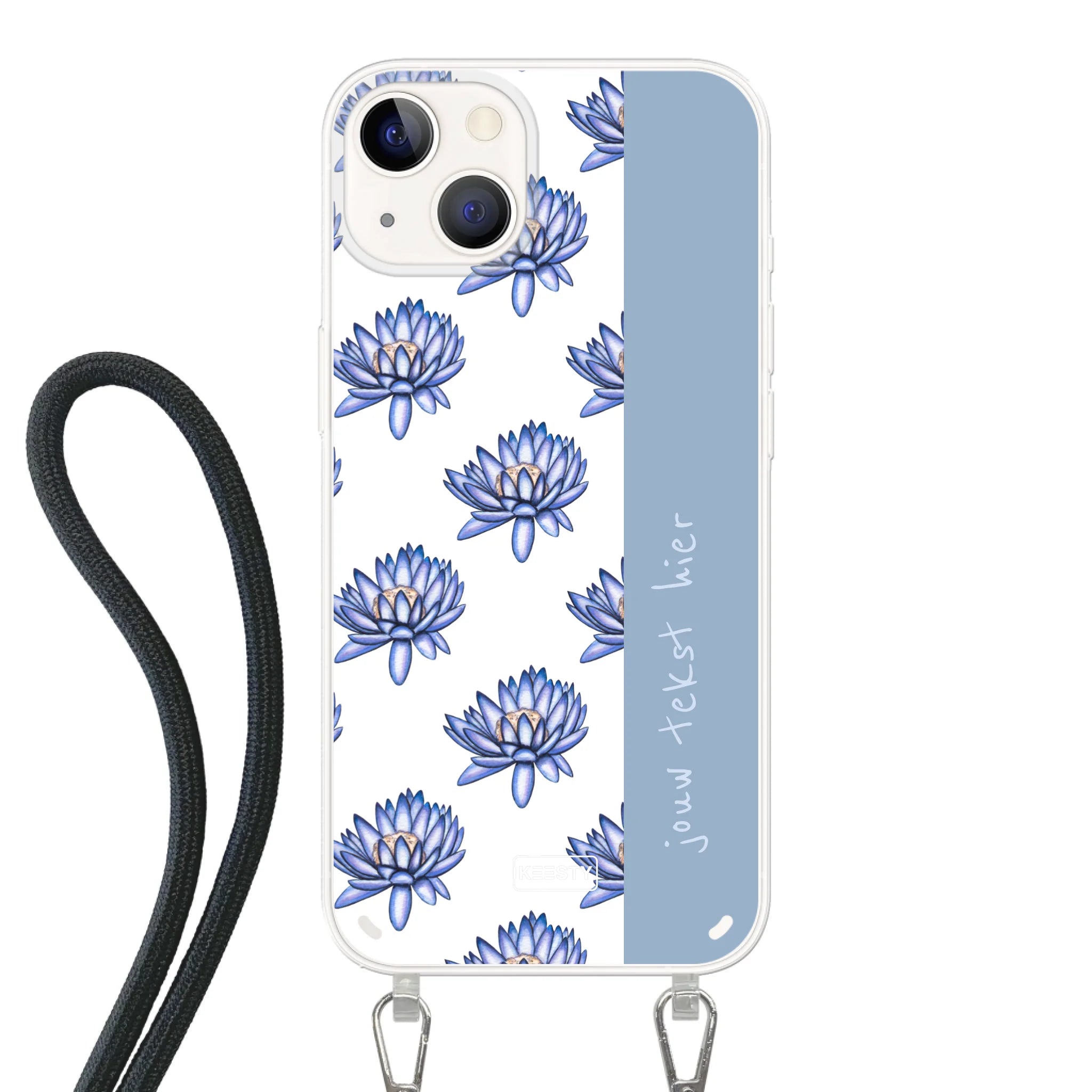 Naam °1 - Coastal Blue - Hoesje Met Koord Maken - Keesty