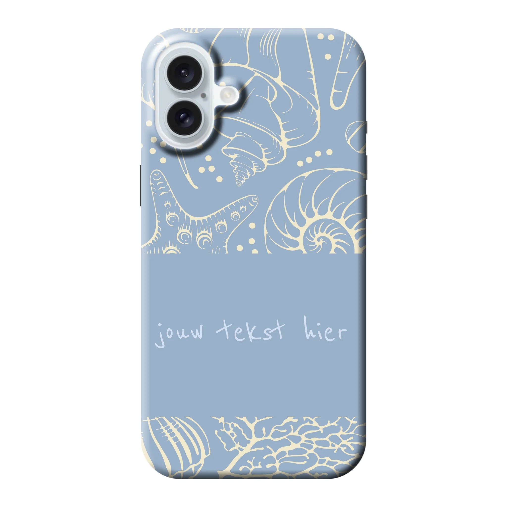 Naam °1 - Coastal Seashells Mix - Telefoonhoesje Maken - Keesty