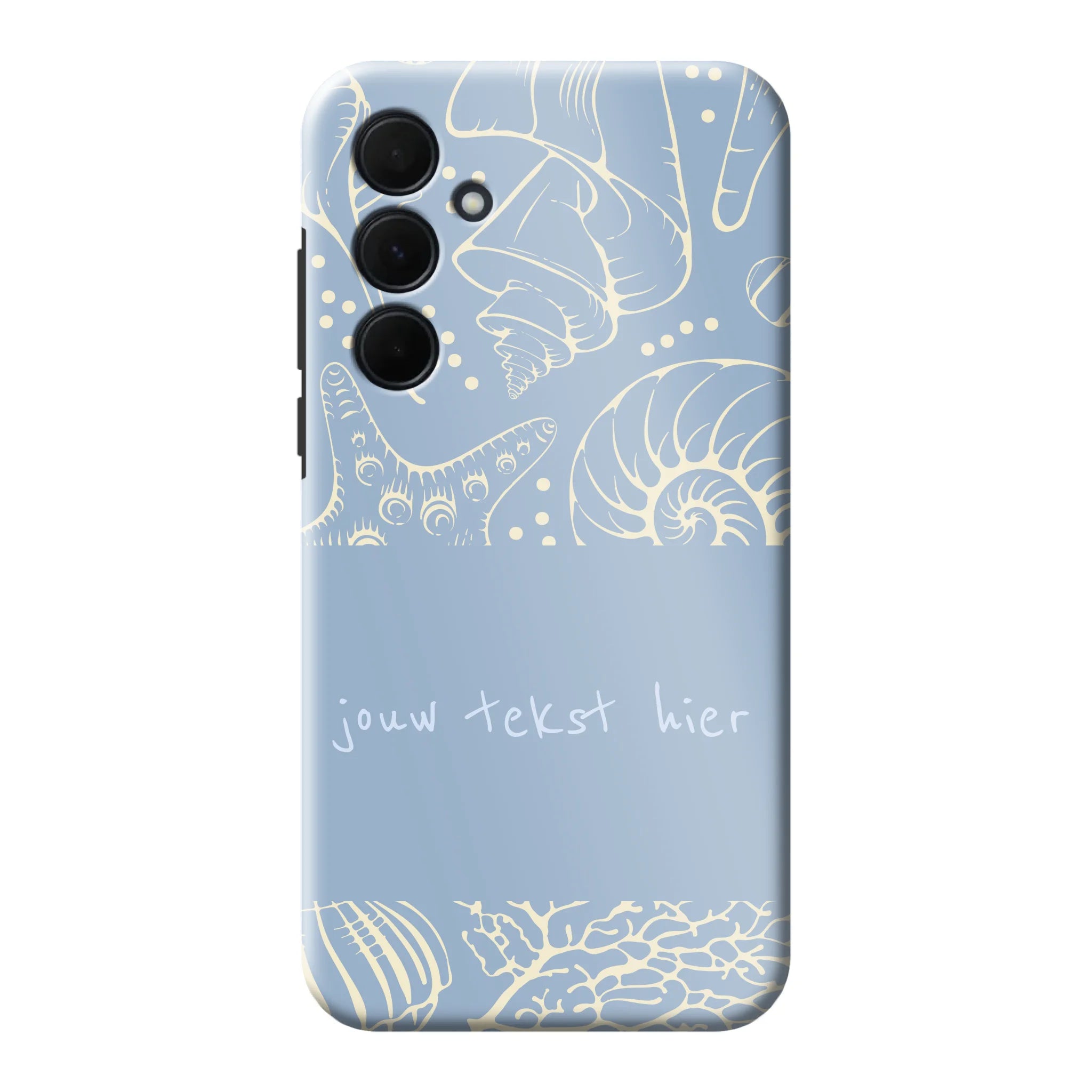 Naam °1 - Coastal Seashells Mix - Telefoonhoesje Maken - Keesty