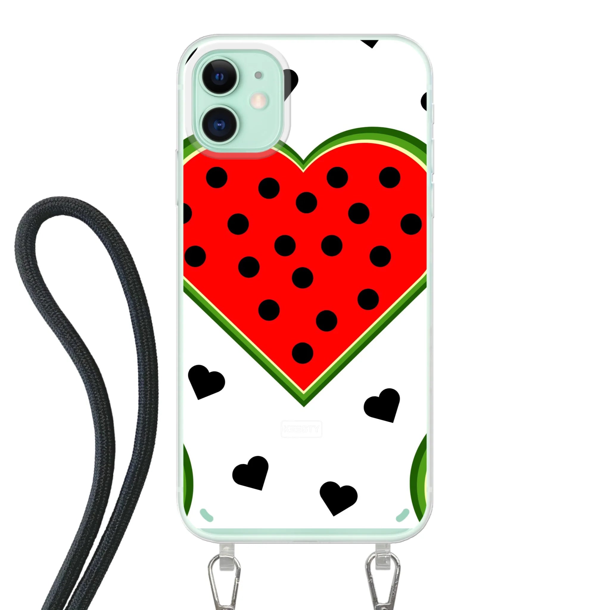 Watermelon - Telefoonhoesje met koord Maken - Keesty