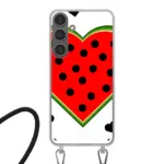 Samsung Galaxy S24 Plus Crossbody case (back printed, transparent)