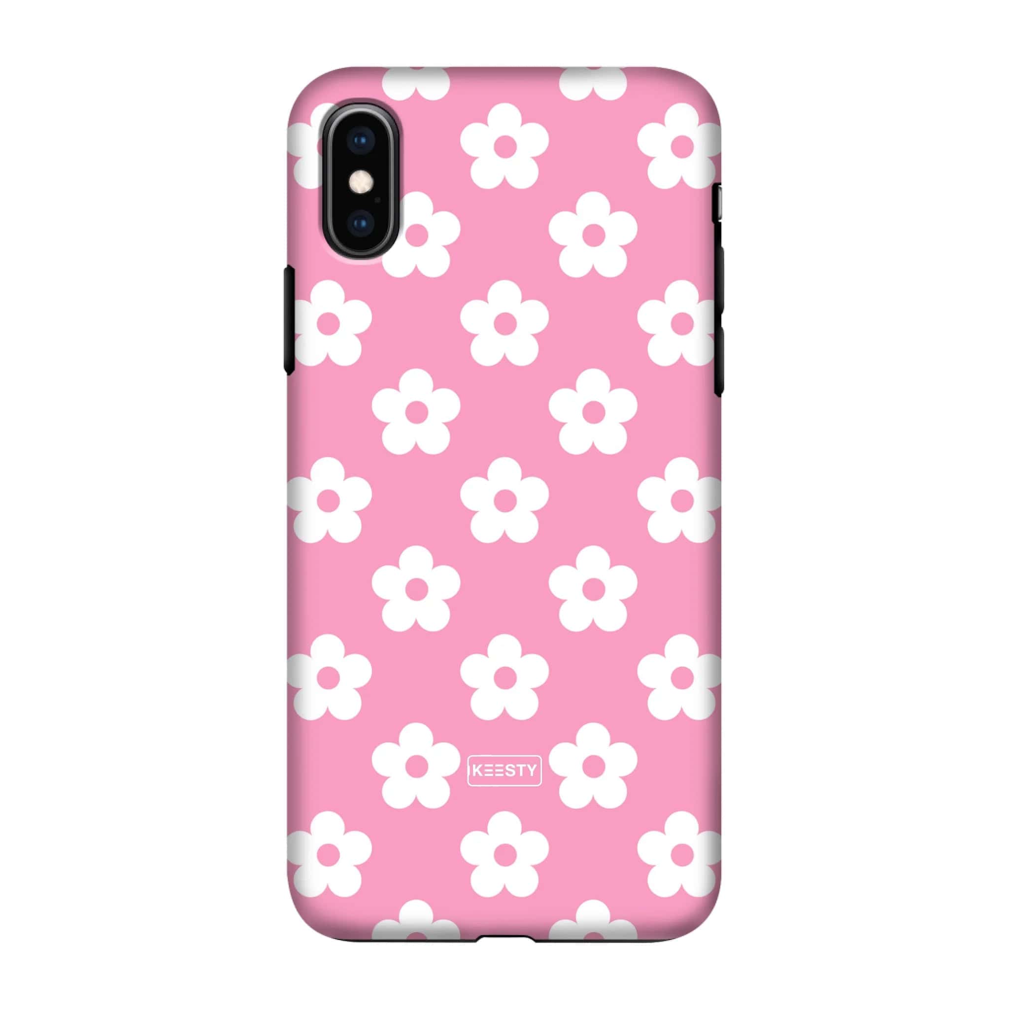 Telefoonhoesje personaliseren - Floral 4 - Tough hoesje