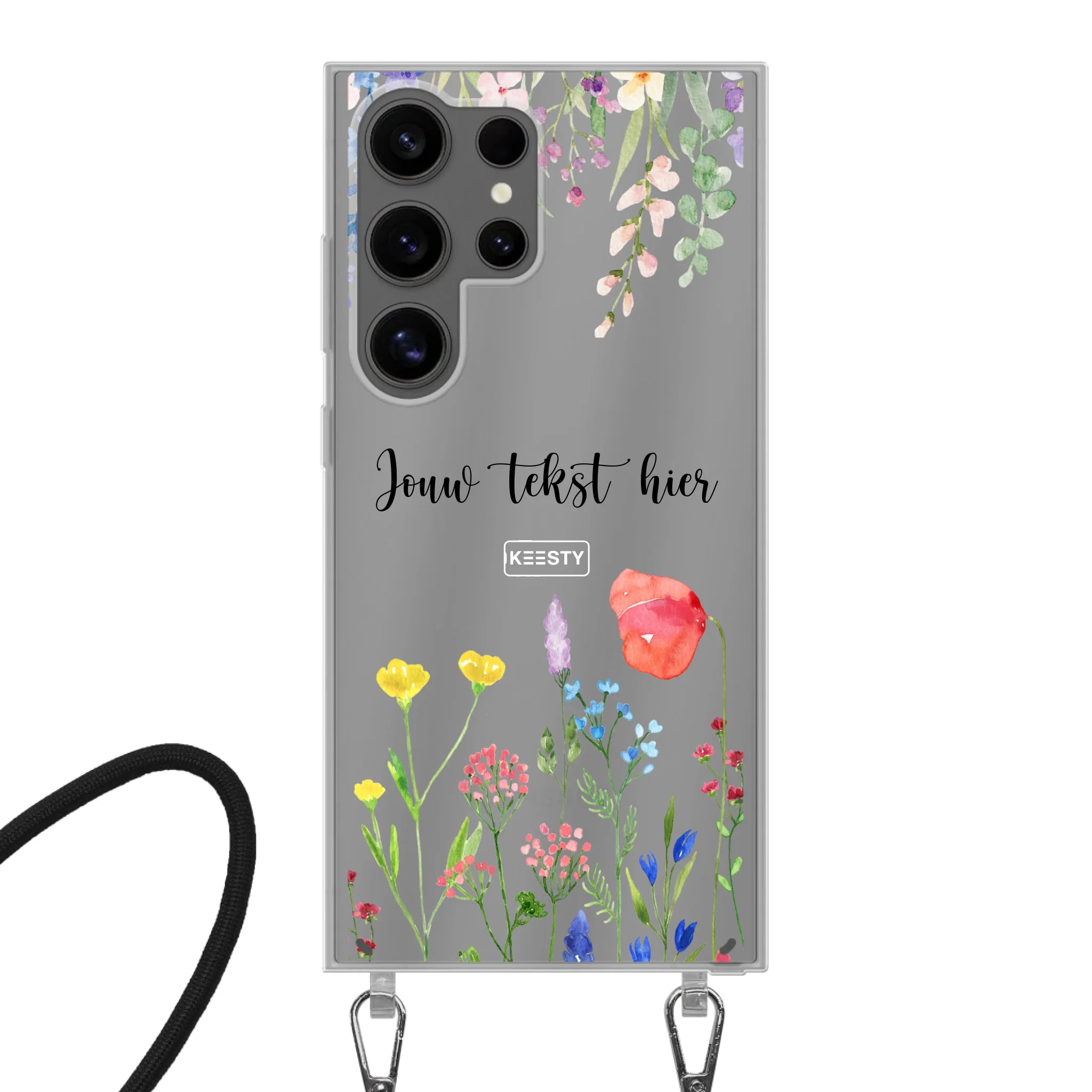 Telefoonhoesje Maken Koord Bloemen 2 Apple iPhone 13 Mini