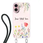 Telefoonhoesje Maken Koord Bloemen 2 apple iphone 16