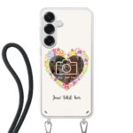 Telefoonhoesje Maken - Floral 4 - Hoesje met koord