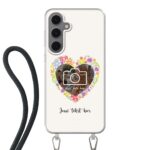Telefoonhoesje Maken - Floral 4 - Hoesje met koord