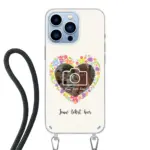 Telefoonhoesje Maken - Floral 4 - Hoesje met koord