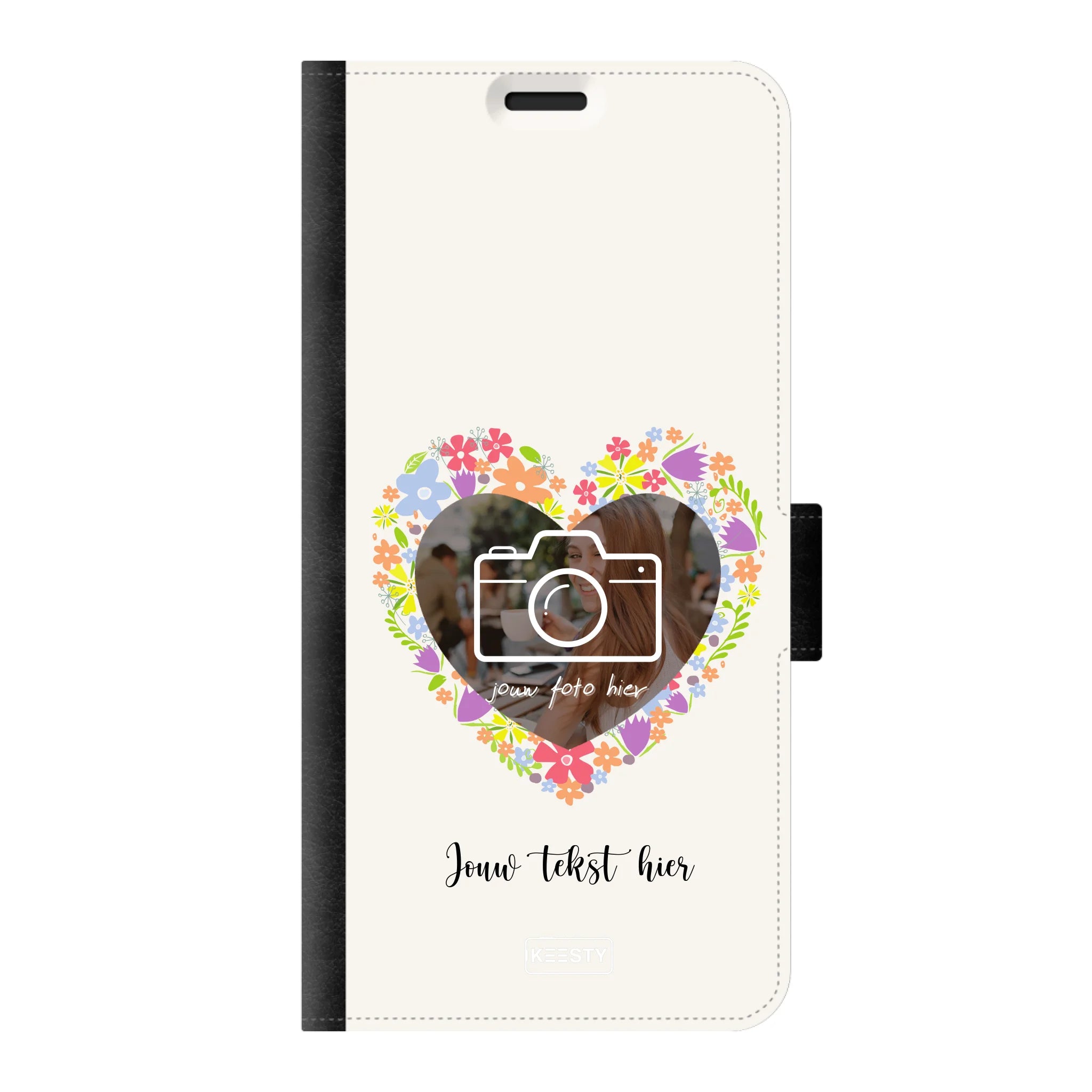 Telefoonhoesje Ontwerpen - Floral 4 - Portemonnee hoesje