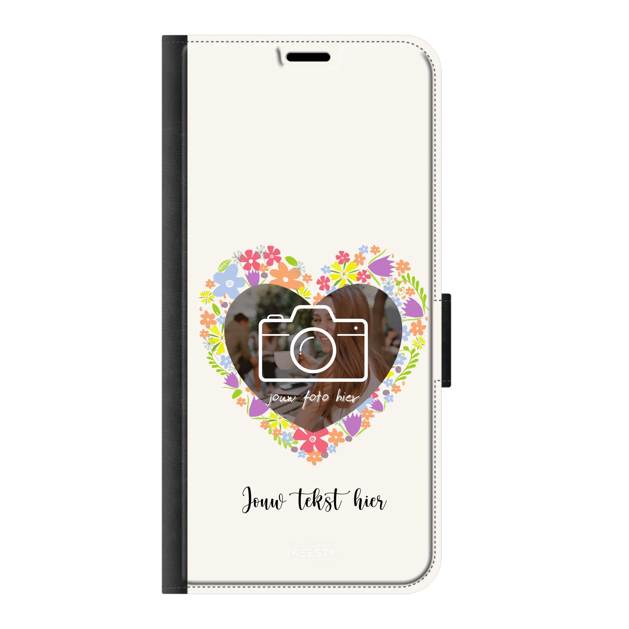 Telefoonhoesje Ontwerpen - Floral 4 - Portemonnee hoesje