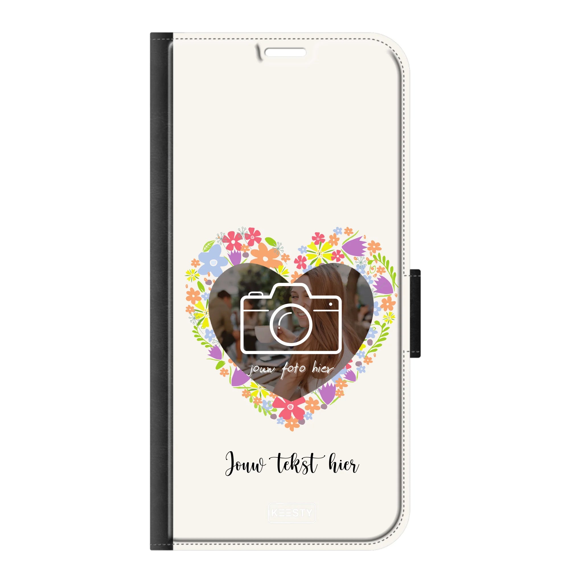 Telefoonhoesje Ontwerpen - Floral 4 - Portemonnee hoesje