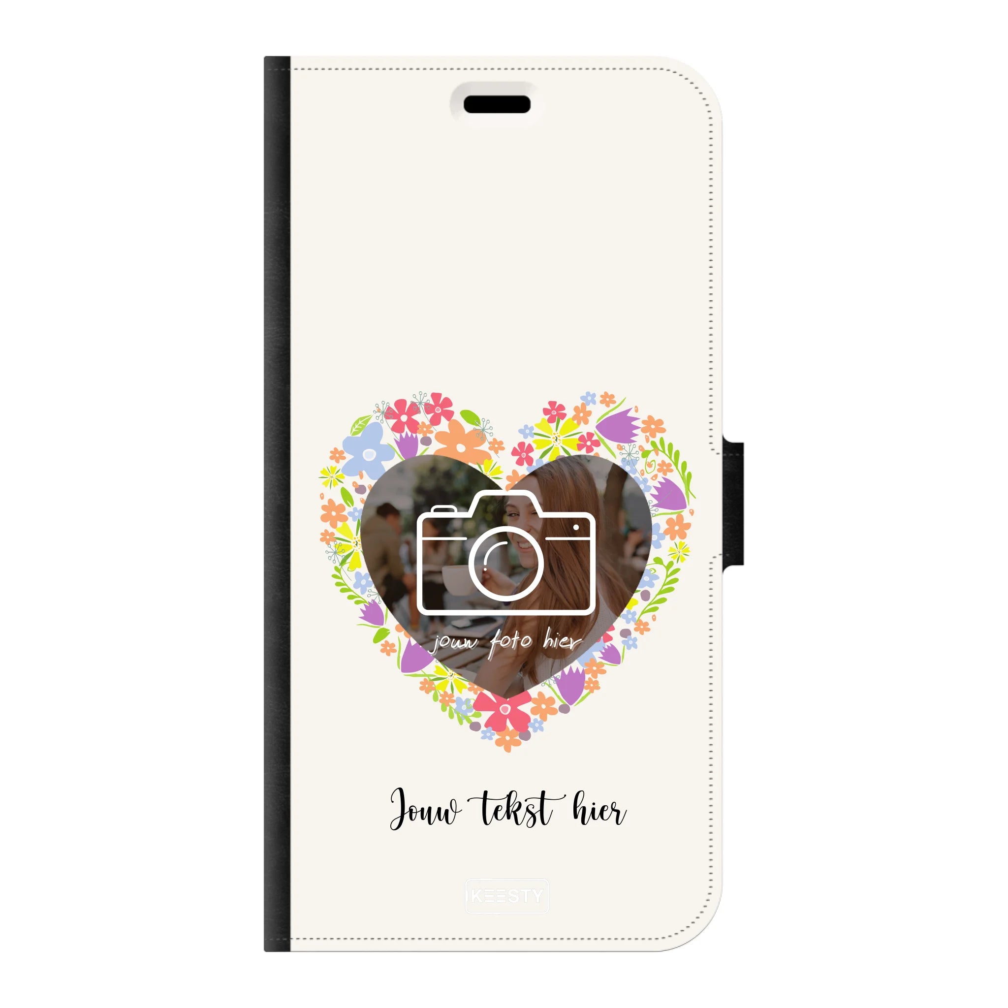 Telefoonhoesje Ontwerpen - Floral 4 - Portemonnee hoesje