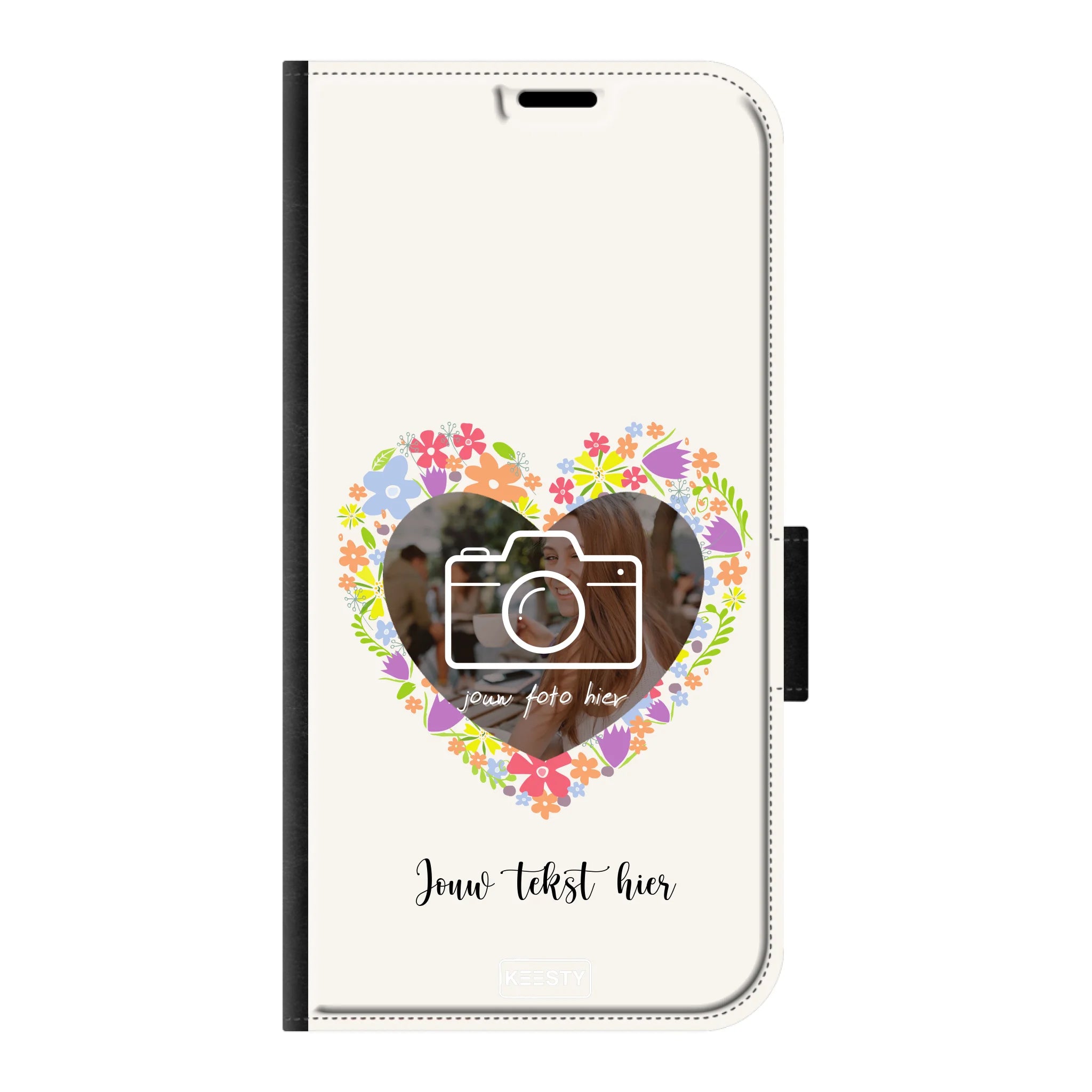 Telefoonhoesje Ontwerpen - Floral 4 - Portemonnee hoesje