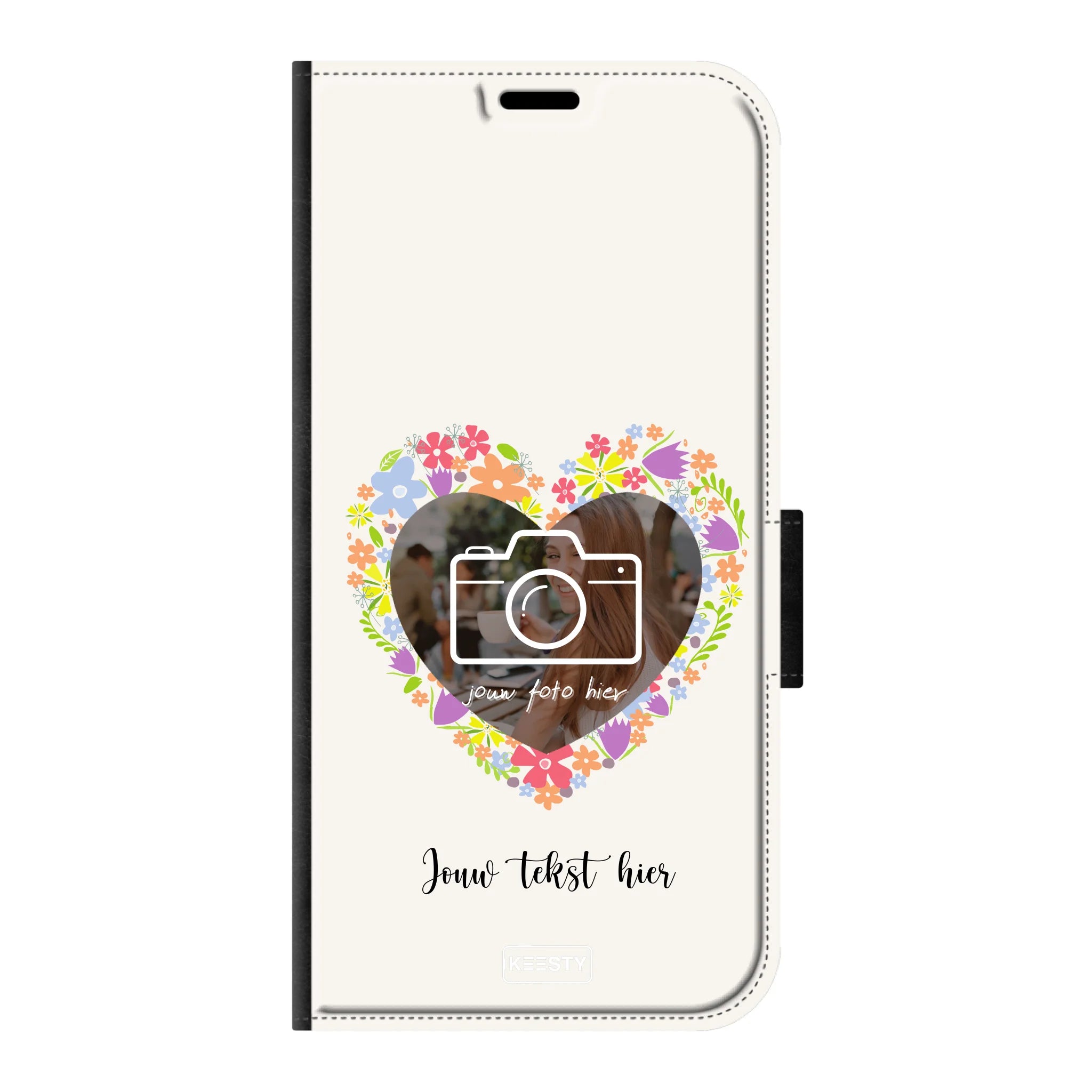 Telefoonhoesje Ontwerpen - Floral 4 - Portemonnee hoesje