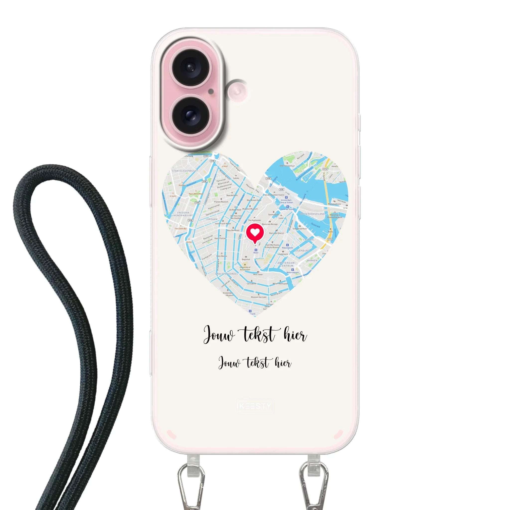 Telefoonhoesje ontwerpen koord iphone 16