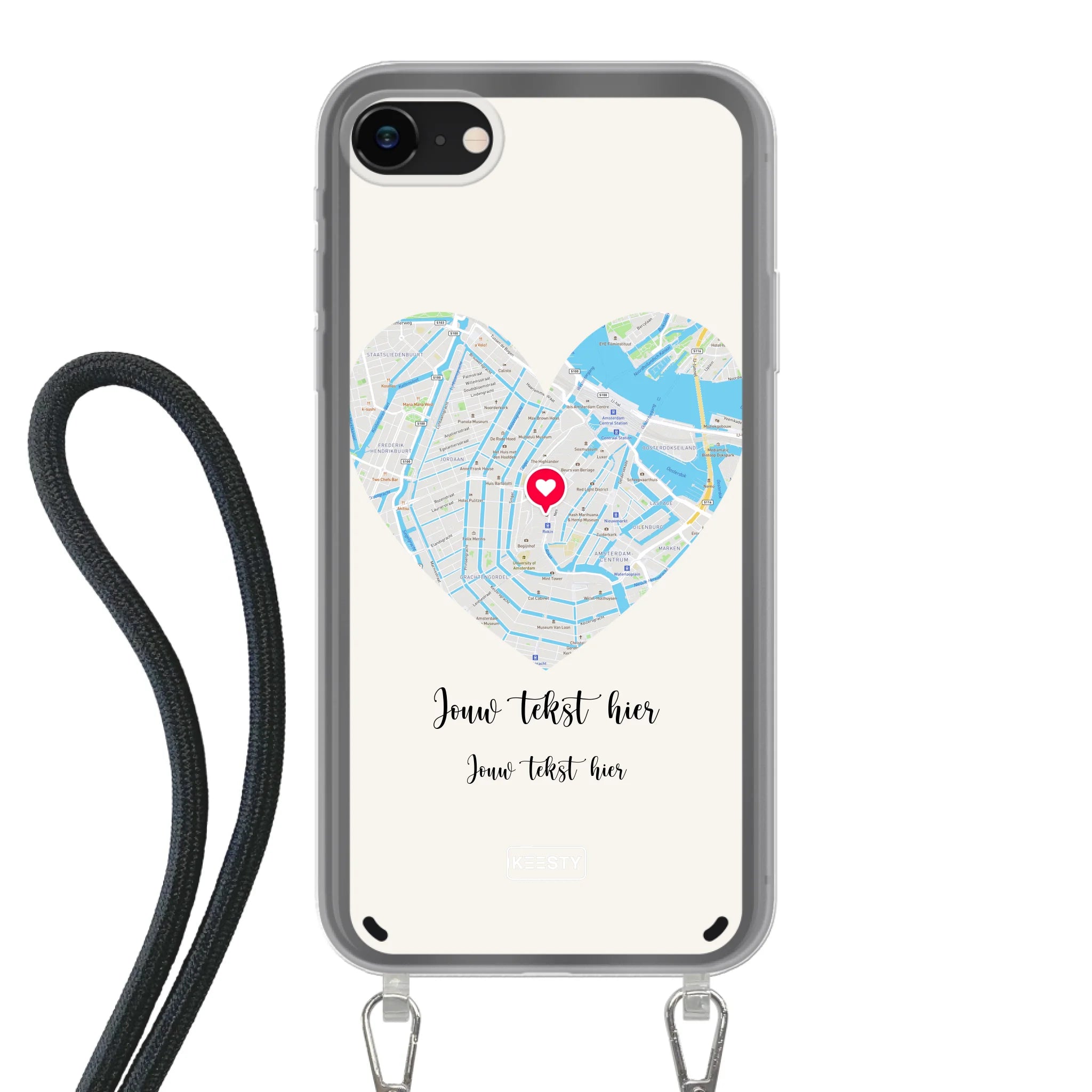 Telefoonhoesje ontwerpen koord Apple iPhone X & XS