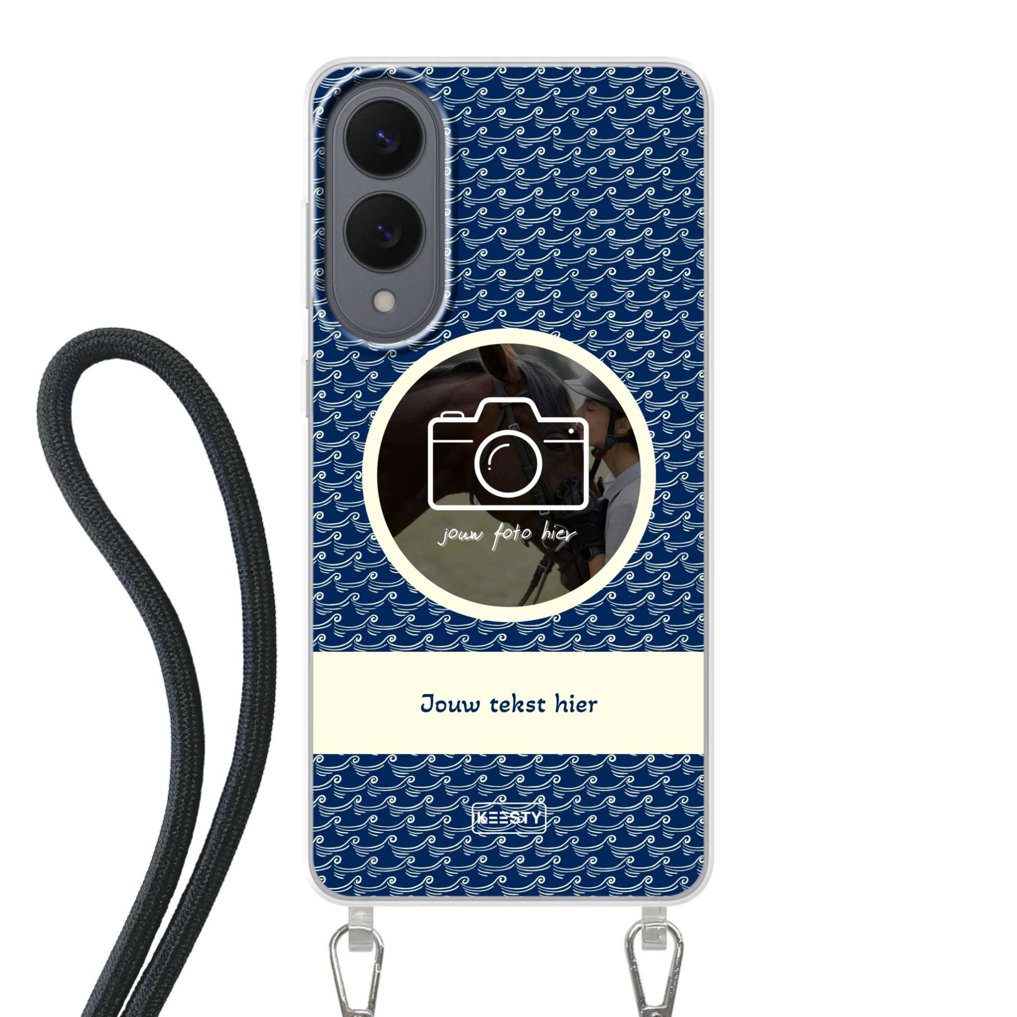 Telefoonhoesje ontwerpen koord waves 1 Apple iPhone 12 Mini