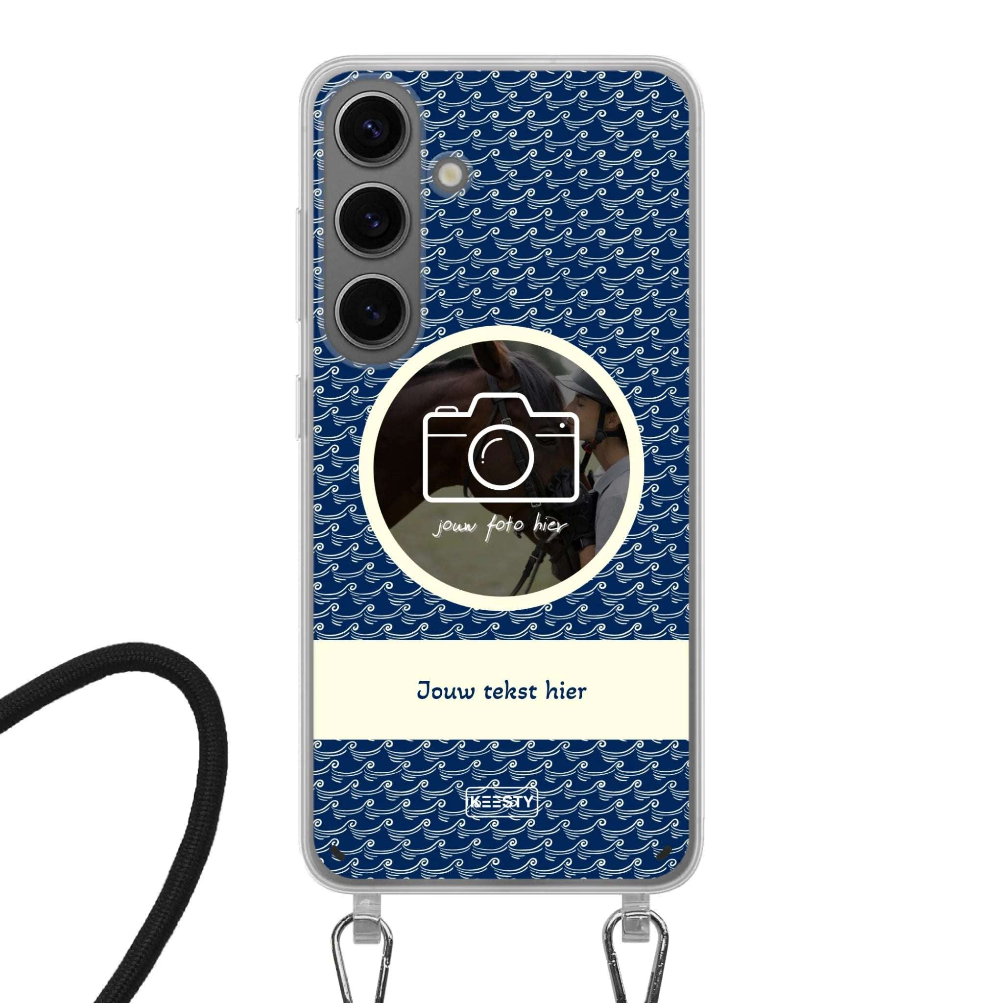 Telefoonhoesje ontwerpen koord waves 1 Apple iPhone 14