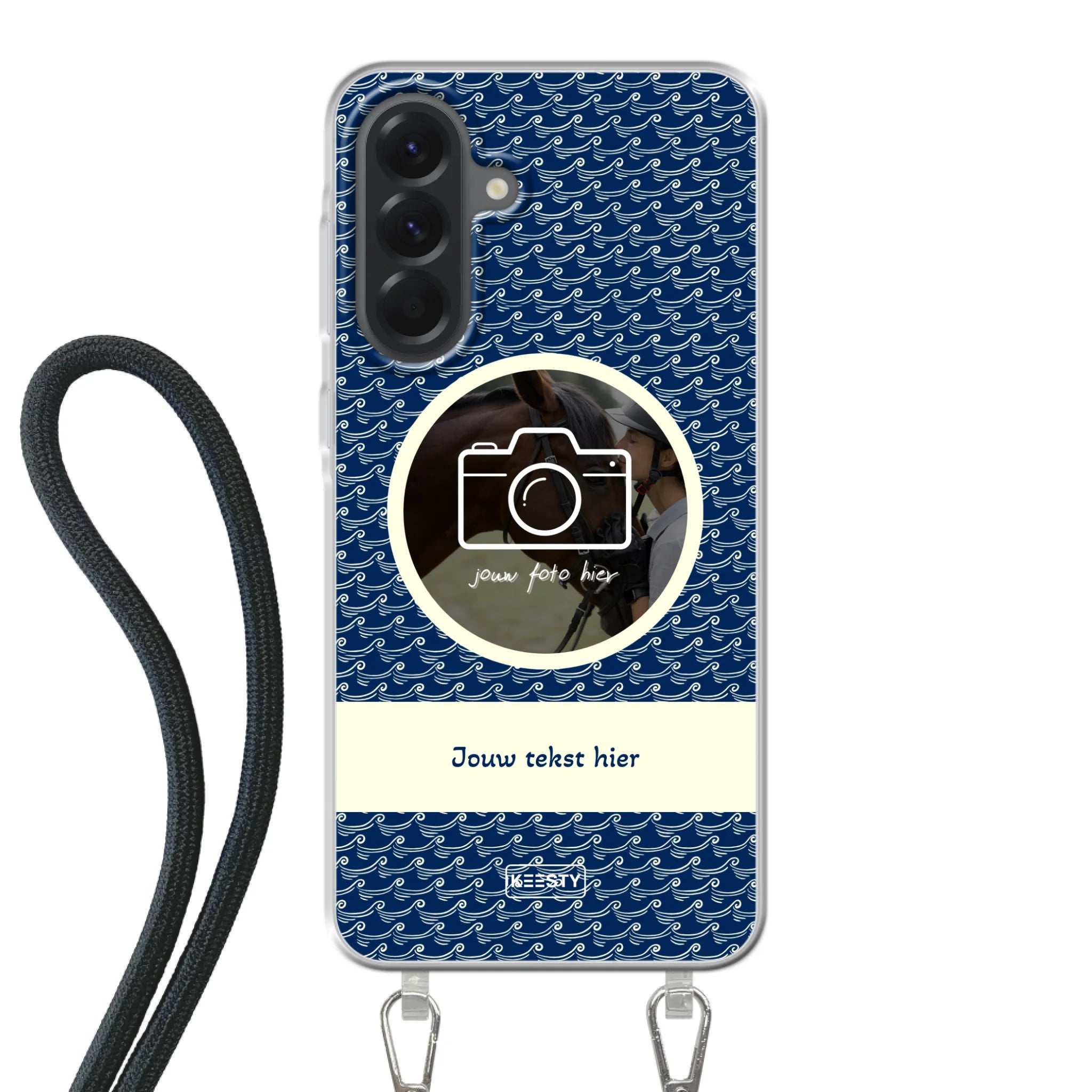 Telefoonhoesje ontwerpen koord waves 1 Apple iPhone 15 Plus