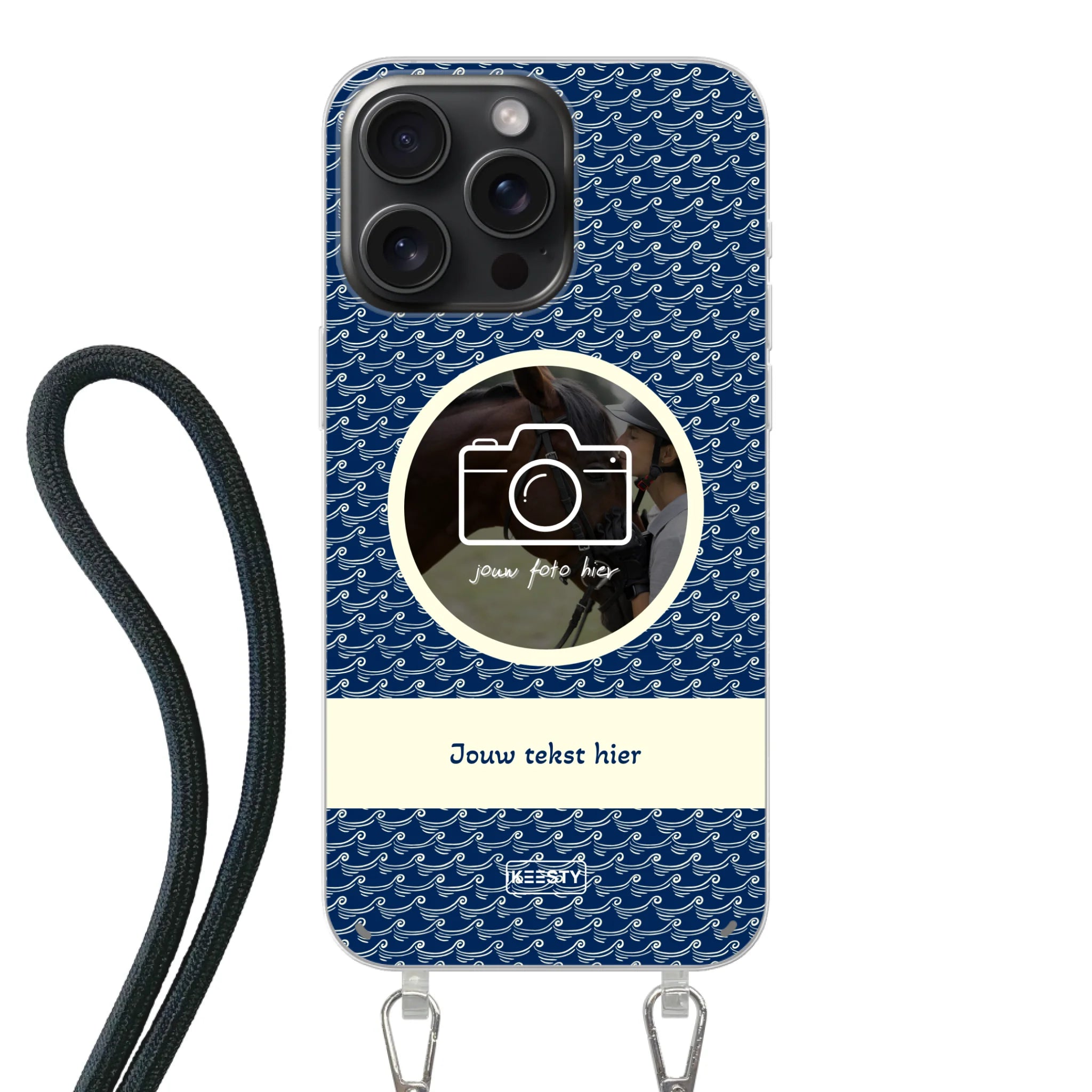 Telefoonhoesje ontwerpen koord waves 1 Samsung Galaxy A56