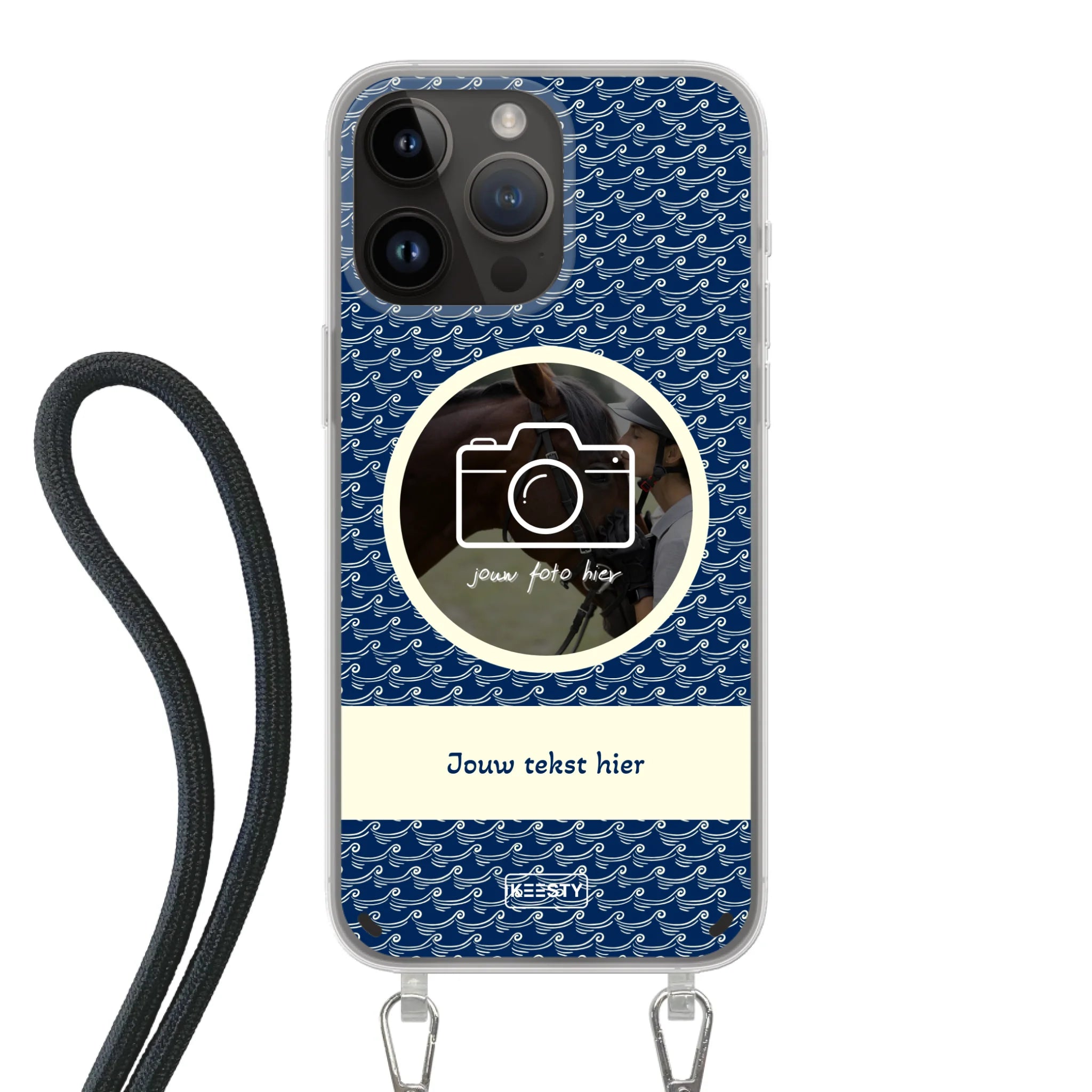 Telefoonhoesje ontwerpen koord waves 1 Samsung Galaxy S23