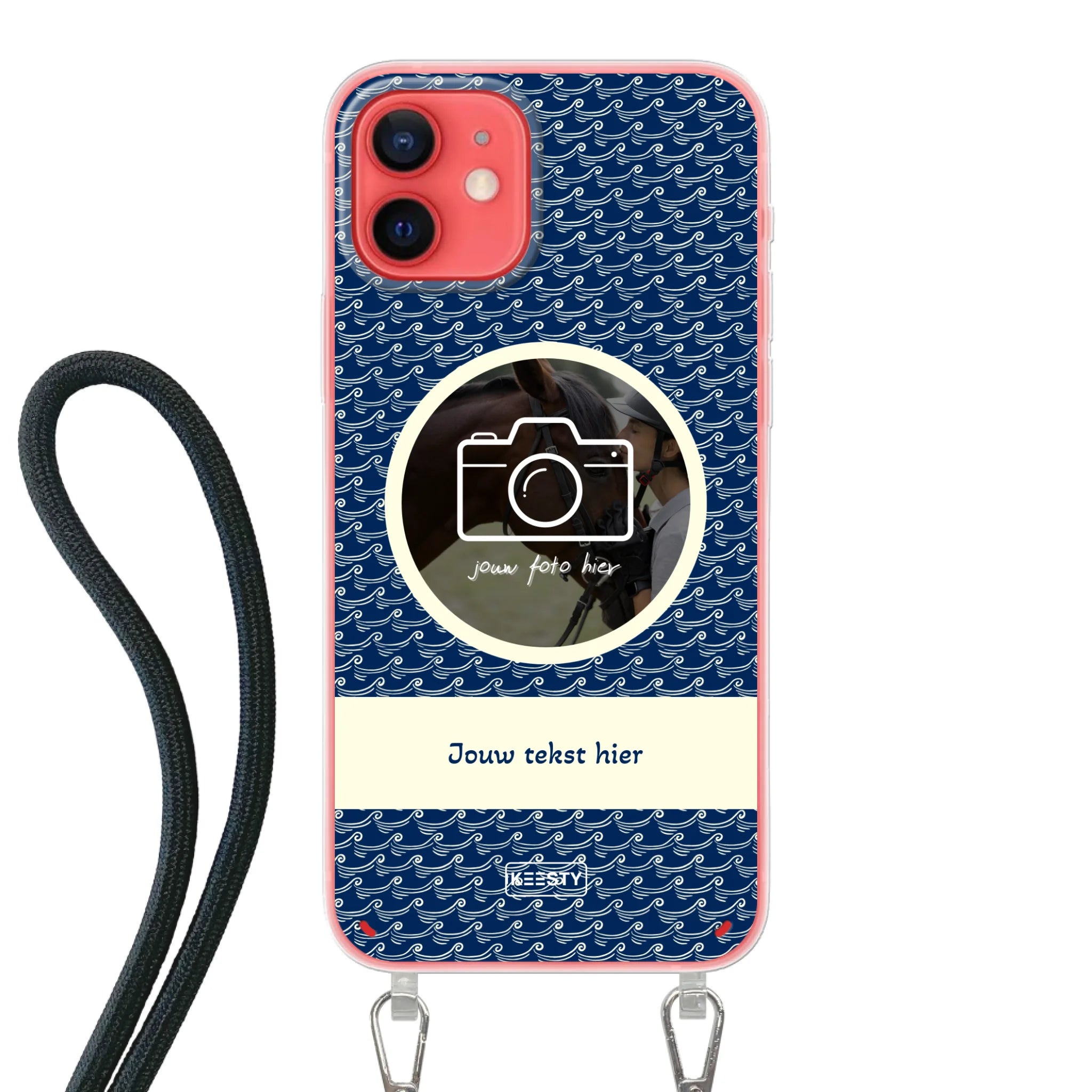 Telefoonhoesje ontwerpen koord waves 1 Samsung Galaxy S25 Plus